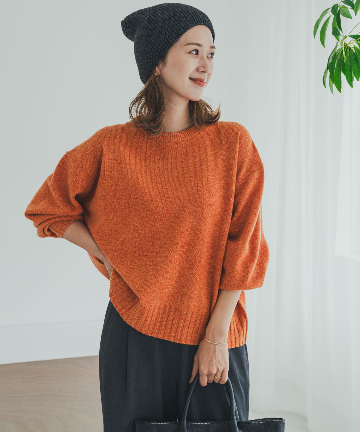 URBAN RESEARCH DOORS「ハミルトンウールクルーワイドプルオーバー」|ニット・セーター|