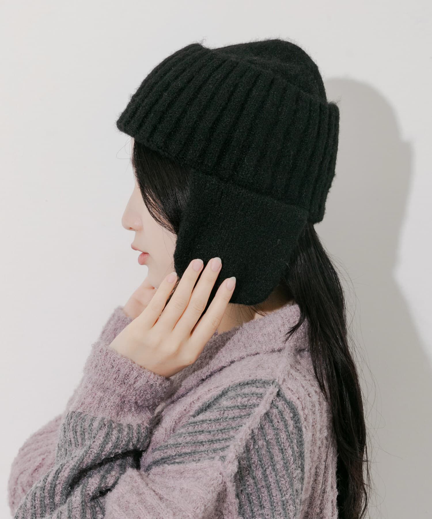 SMELLY「イヤーフラップニットキャップ」|ニット帽|