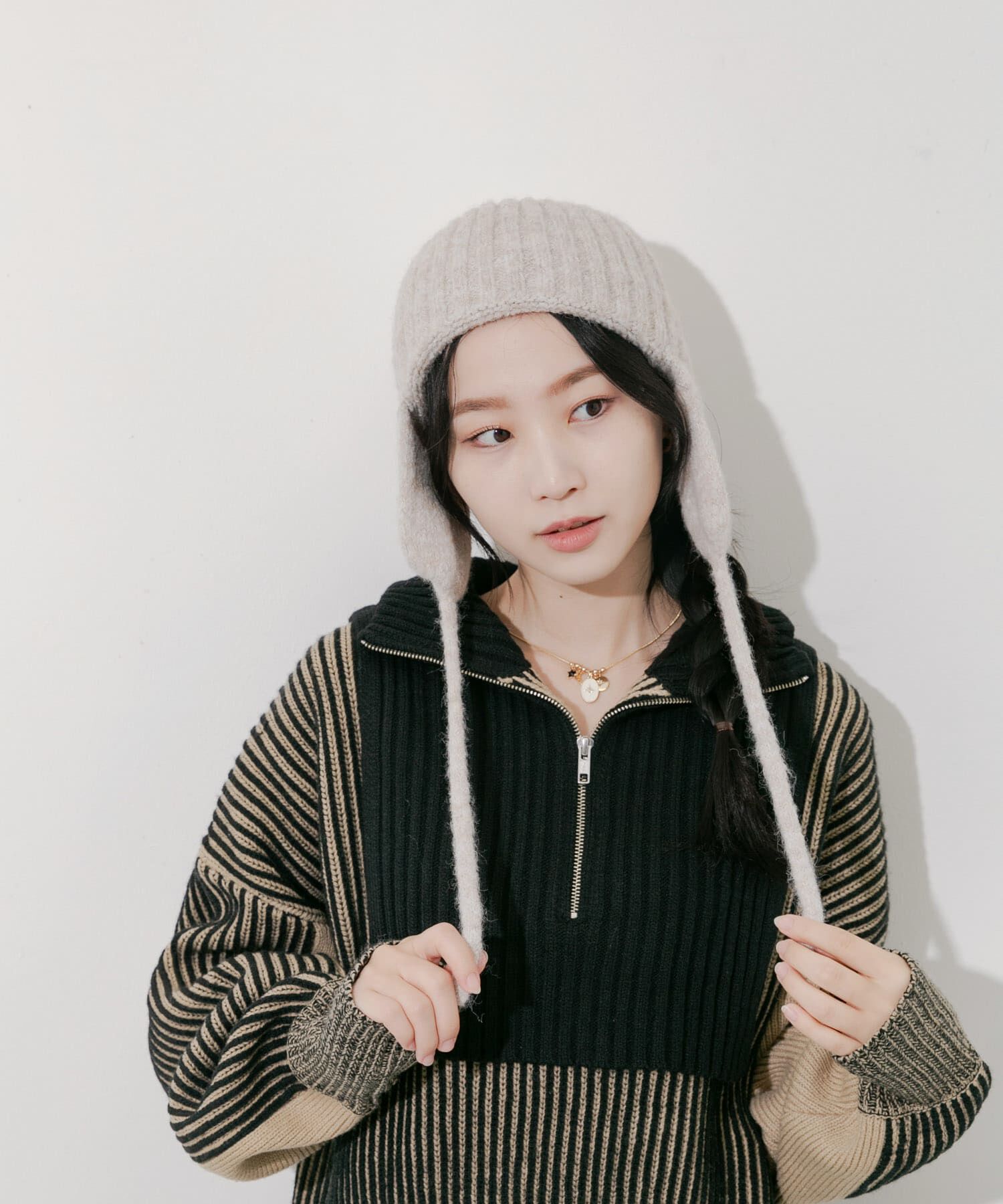 SMELLY「イヤーフラップニットキャップ」|ニット帽|