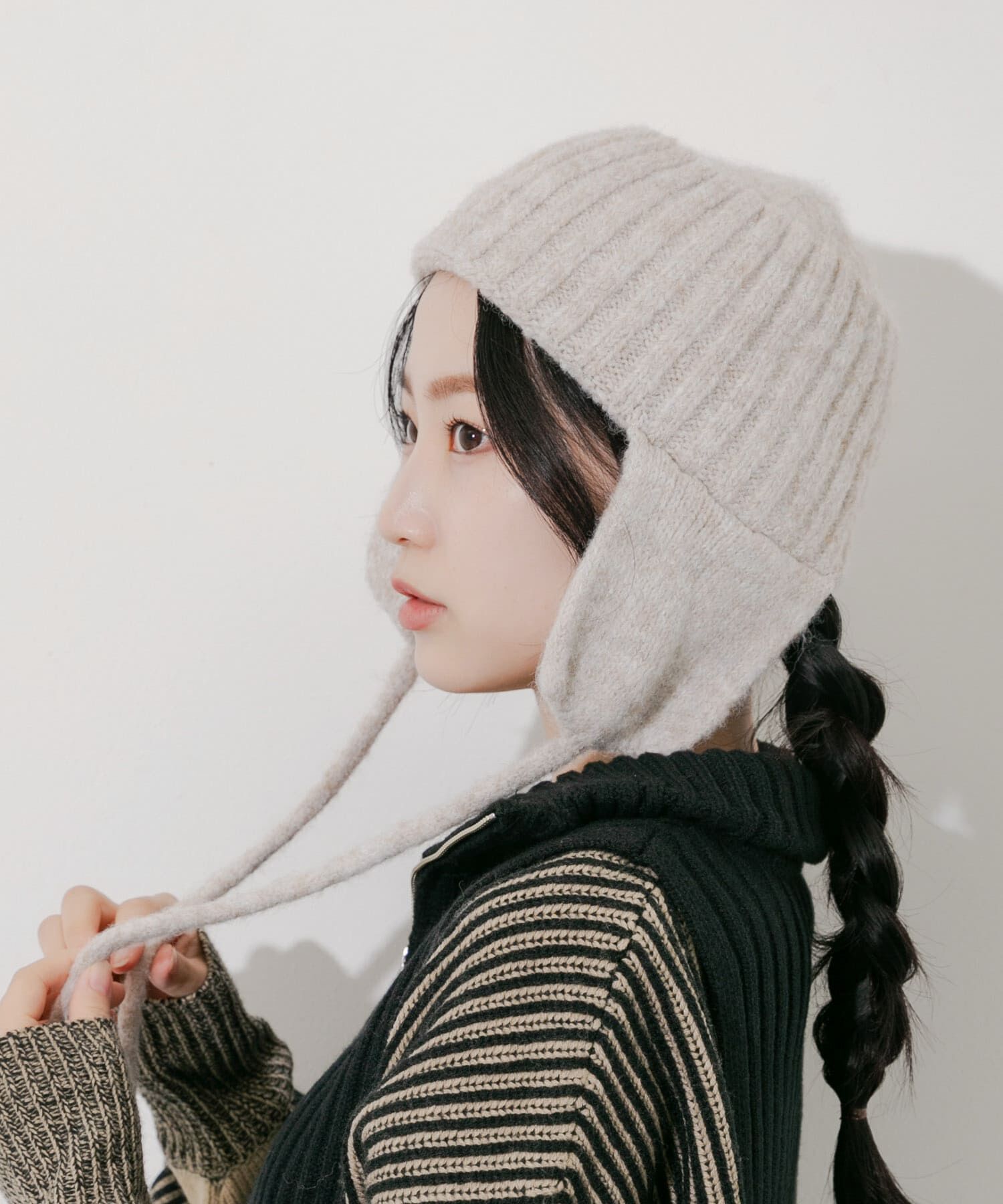 SMELLY「イヤーフラップニットキャップ」|ニット帽|