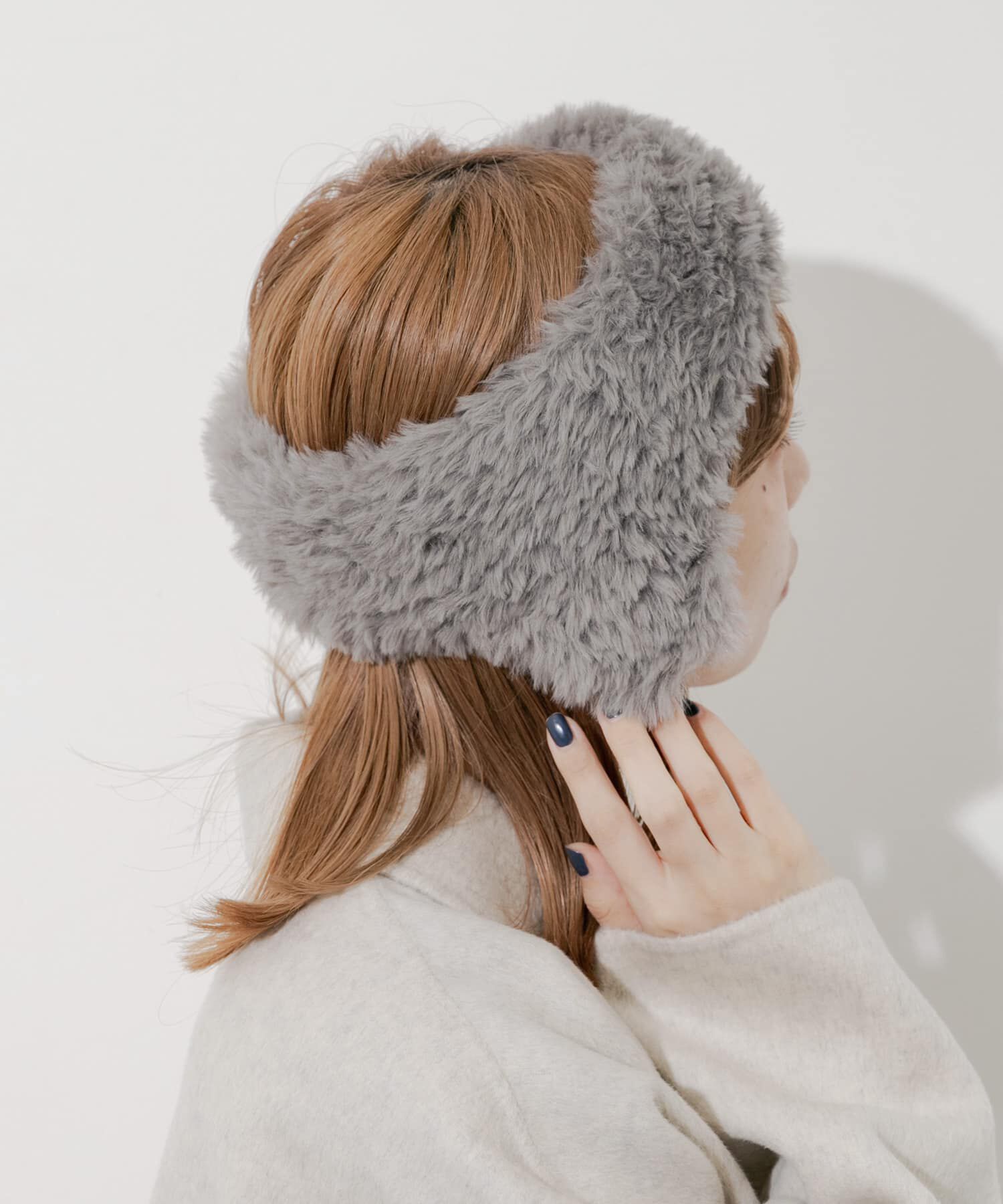 SMELLY「ファーフラップヘアバンド」|ヘアバンド|