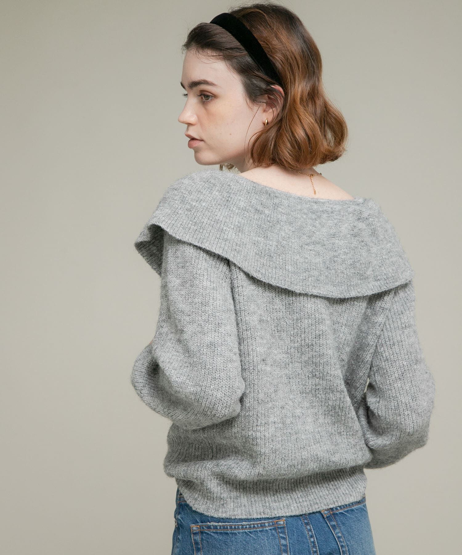 Sonny Label 「『WEB限定』フリルカラーアゼニット」|ニット・セーター|