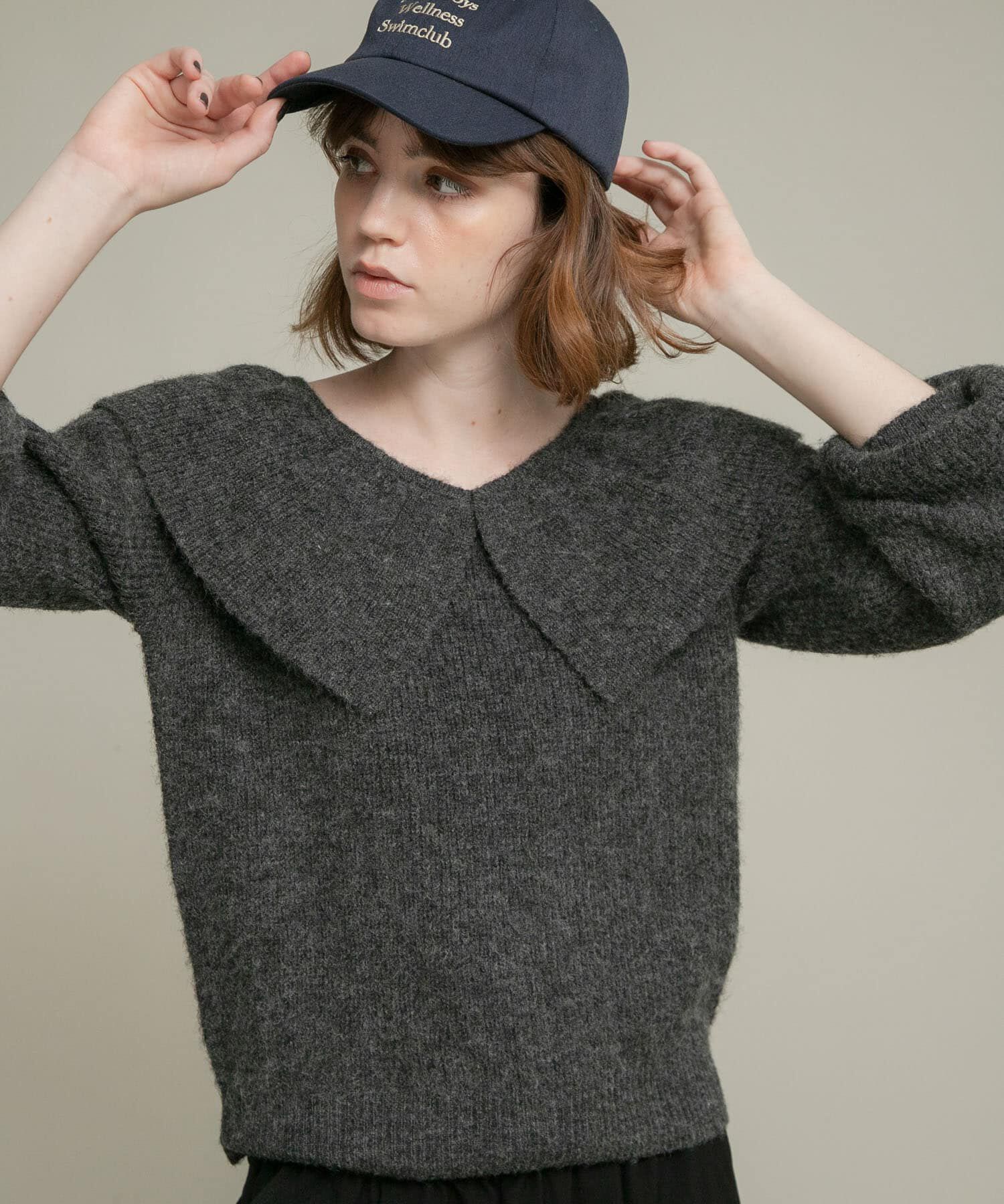 Sonny Label 「『WEB限定』フリルカラーアゼニット」|ニット・セーター|