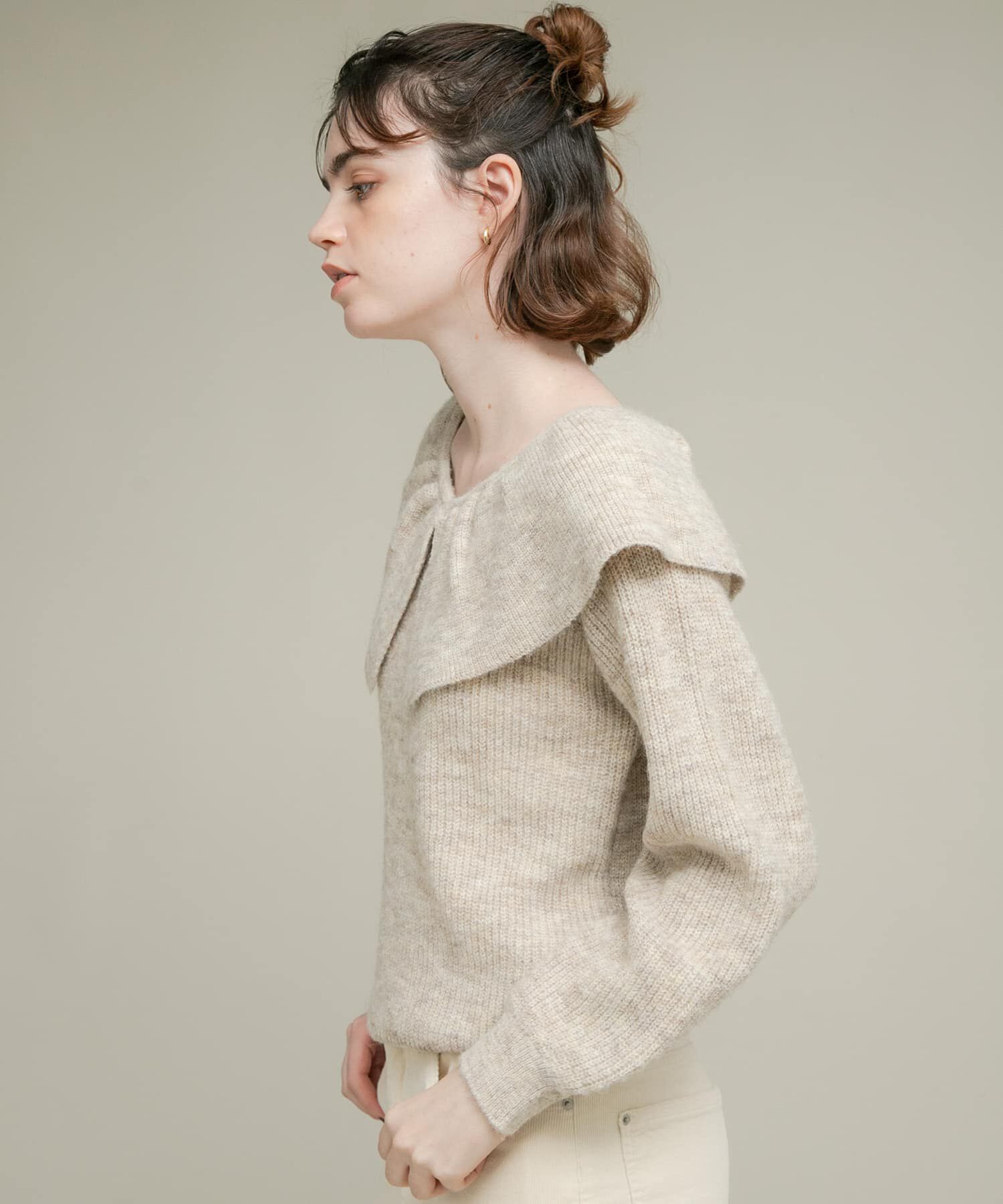 Sonny Label 「『WEB限定』フリルカラーアゼニット」|ニット・セーター|