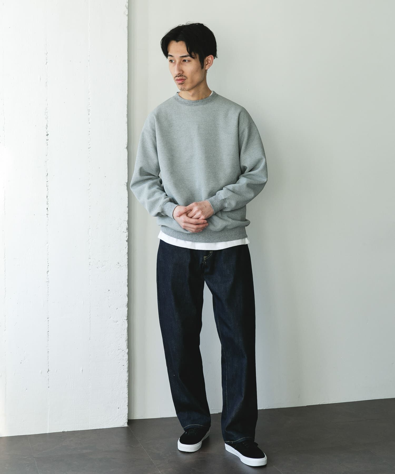 URBAN RESEARCH DOORS「ワッフルフリースクルーネックプルオーバー」|Tシャツ・カットソー|