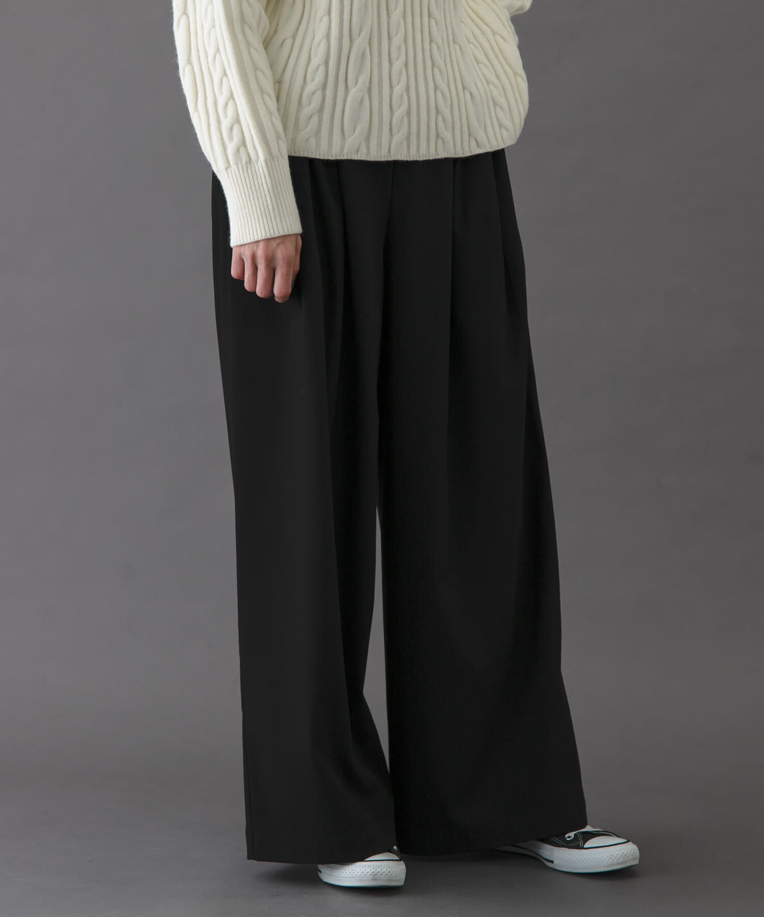 URBAN RESEARCH DOORS「FORK&SPOON　ウールライクツータックワイドパンツ」|その他|