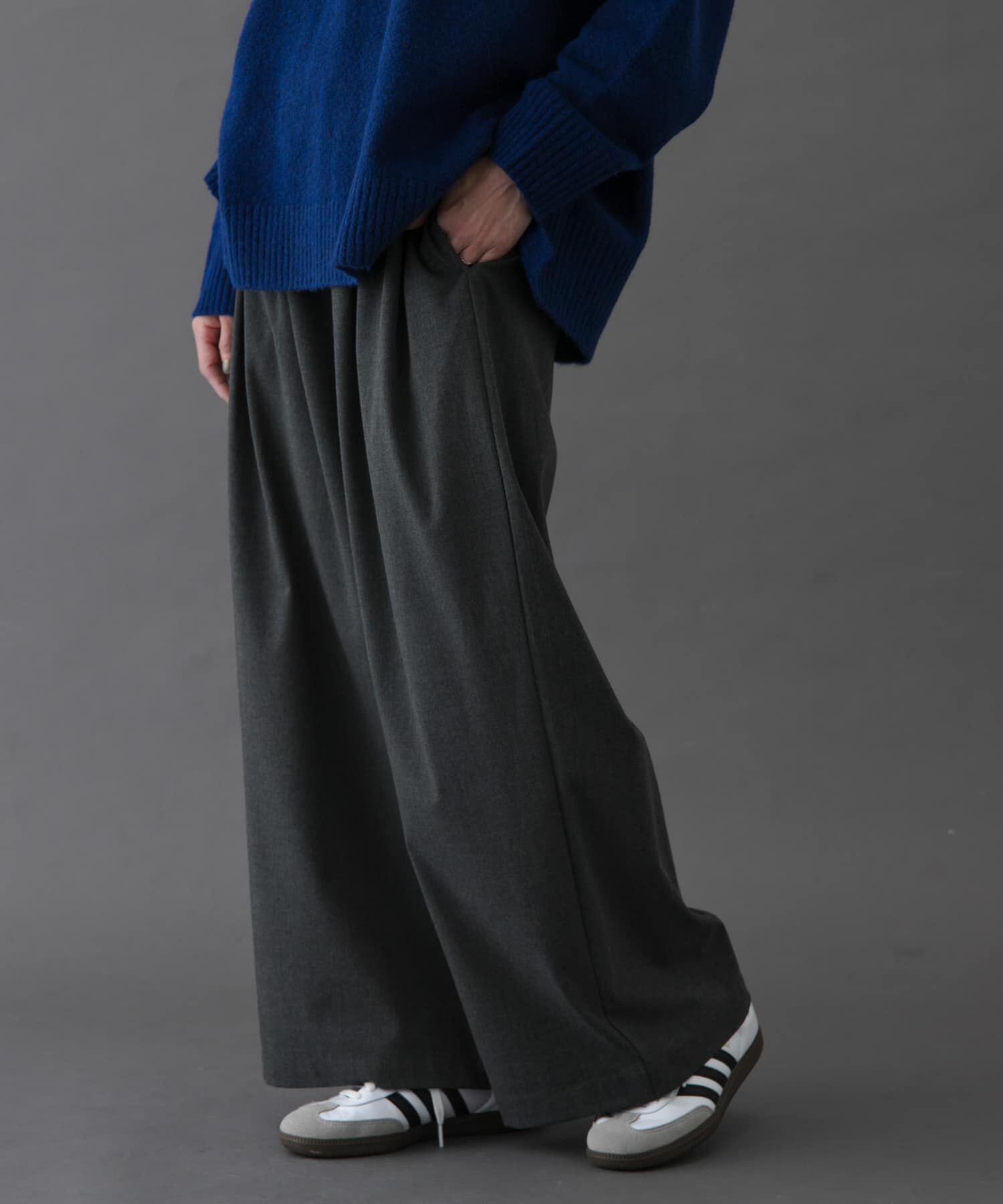 URBAN RESEARCH DOORS「FORK&SPOON　ウールライクツータックワイドパンツ」|その他|