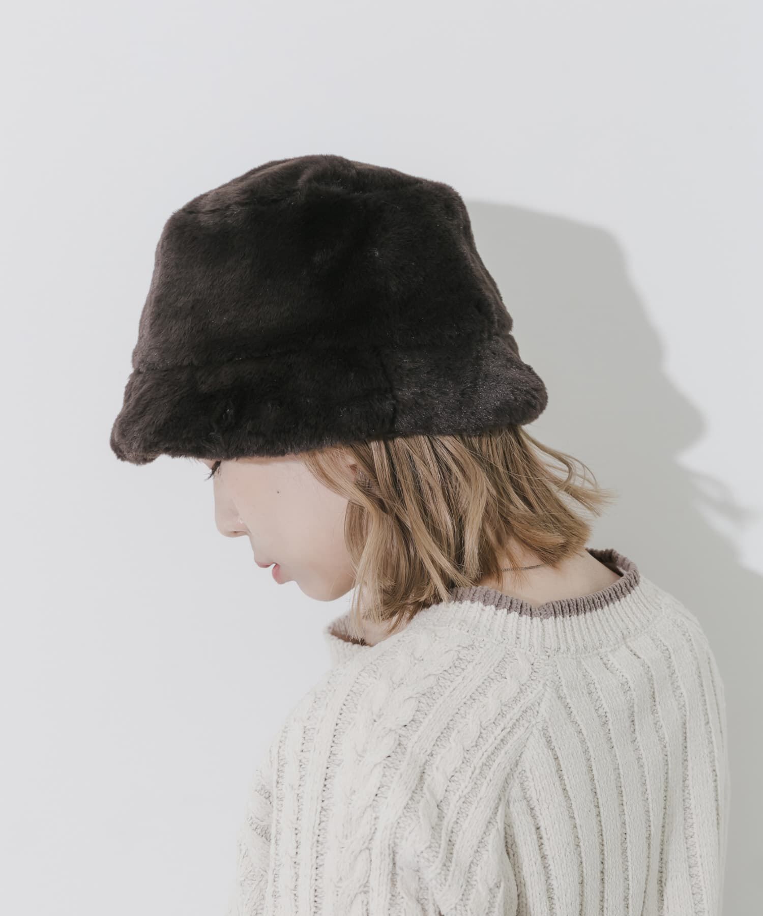 SMELLY「ファーバケットハット」|ハット|