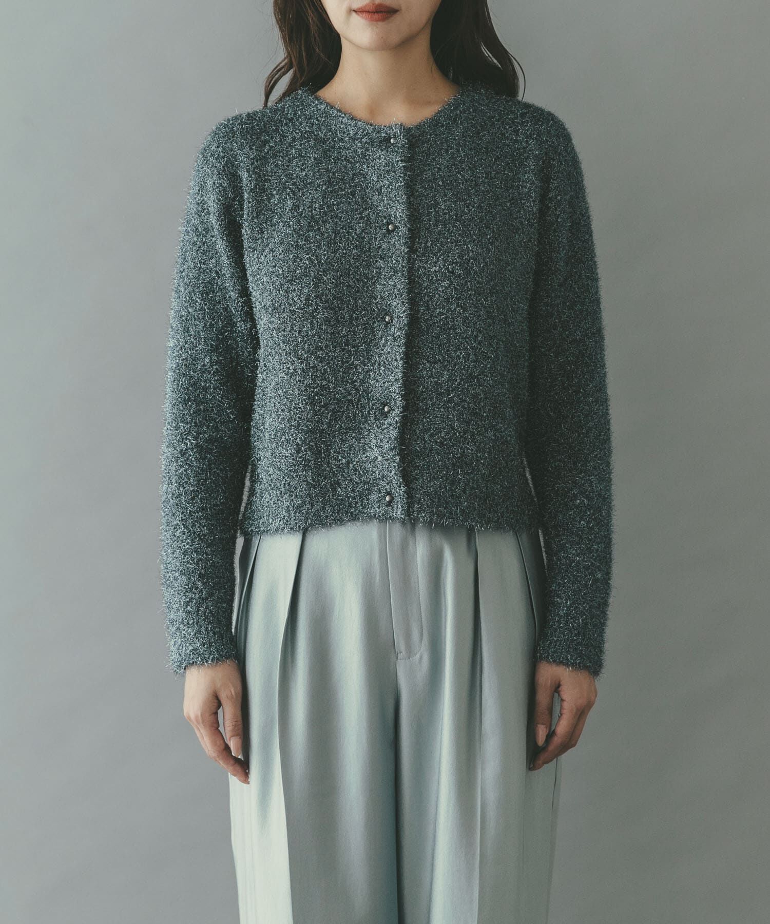 URBAN RESEARCH ROSSO「ラメシャギーカーディガン」|カーディガン|