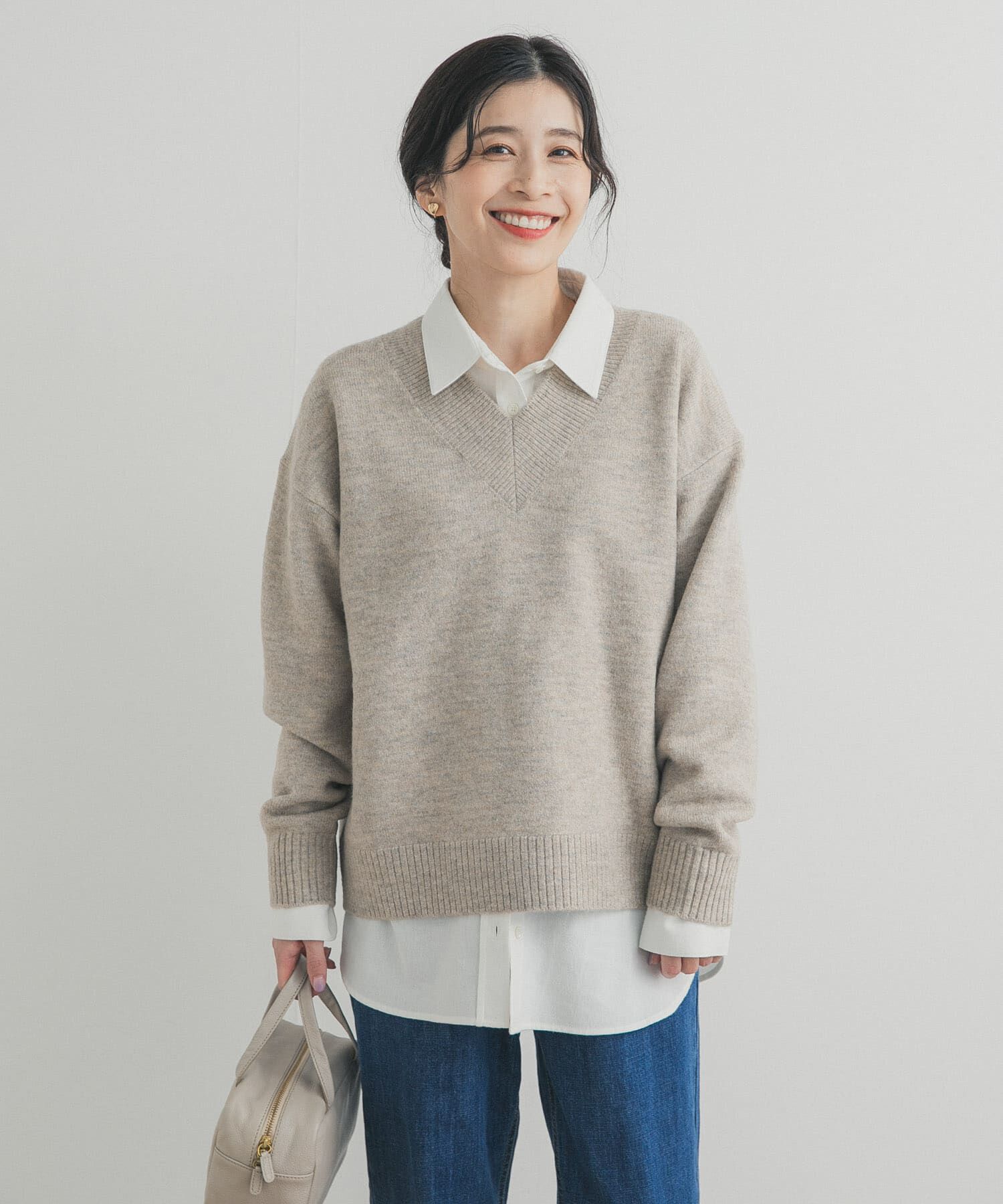 URBAN RESEARCH DOORS「VネックKNITプルオーバー」|ニット・セーター|