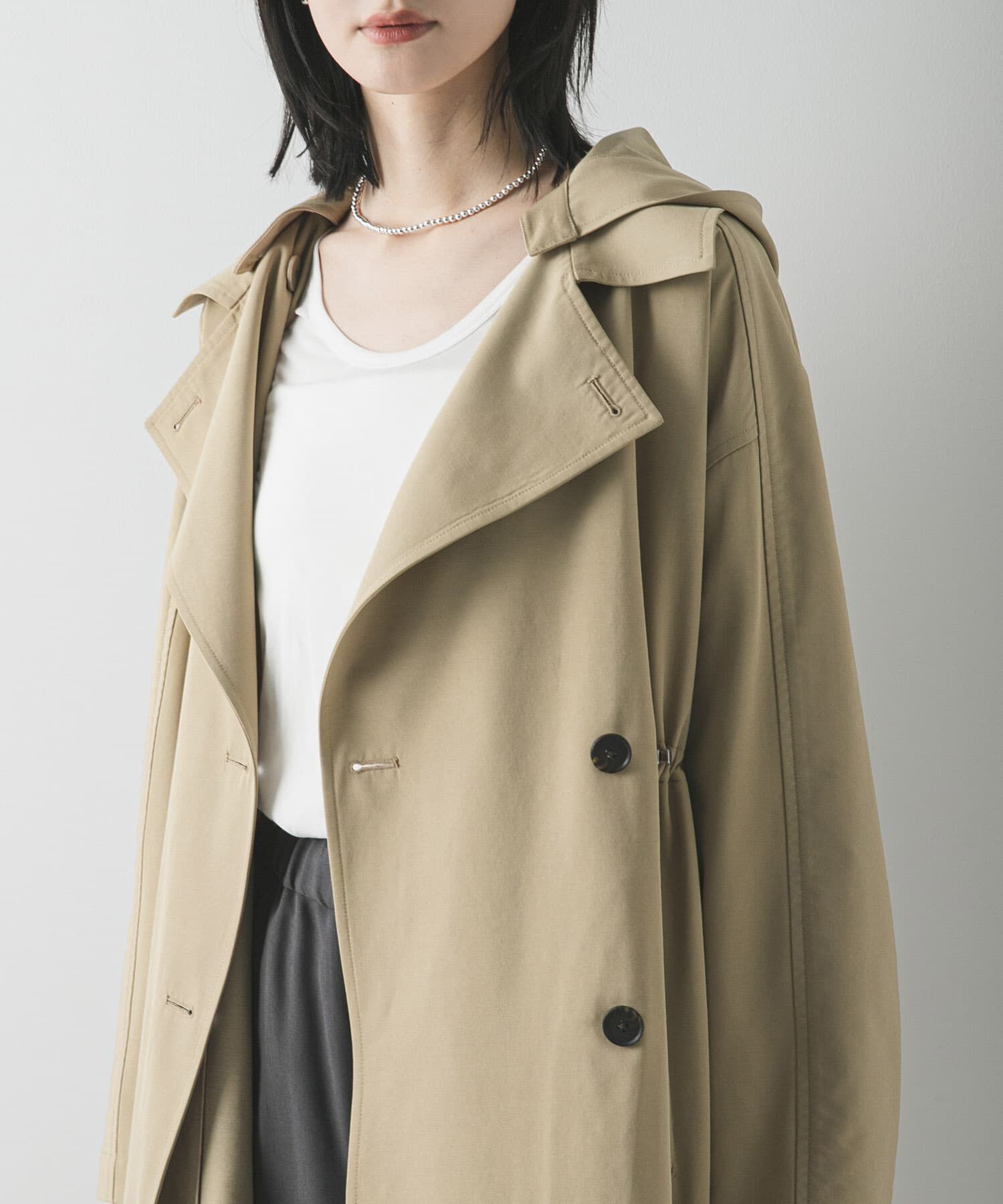 URBAN RESEARCH「フーディー2WAYトレンチコート」|トレンチコート|