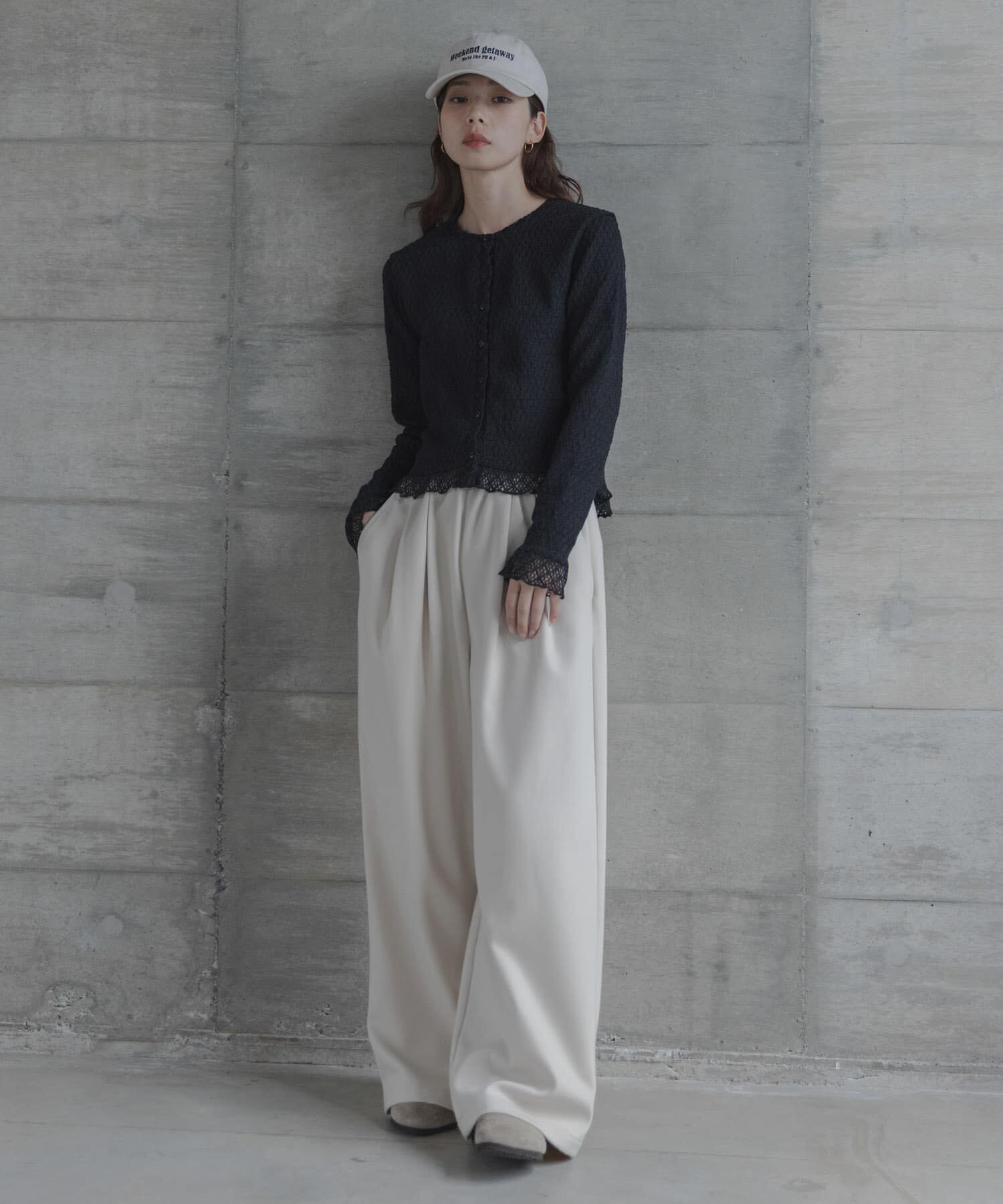 Sonny Label 「レースシャーリングフリルカットソー」|Tシャツ・カットソー|