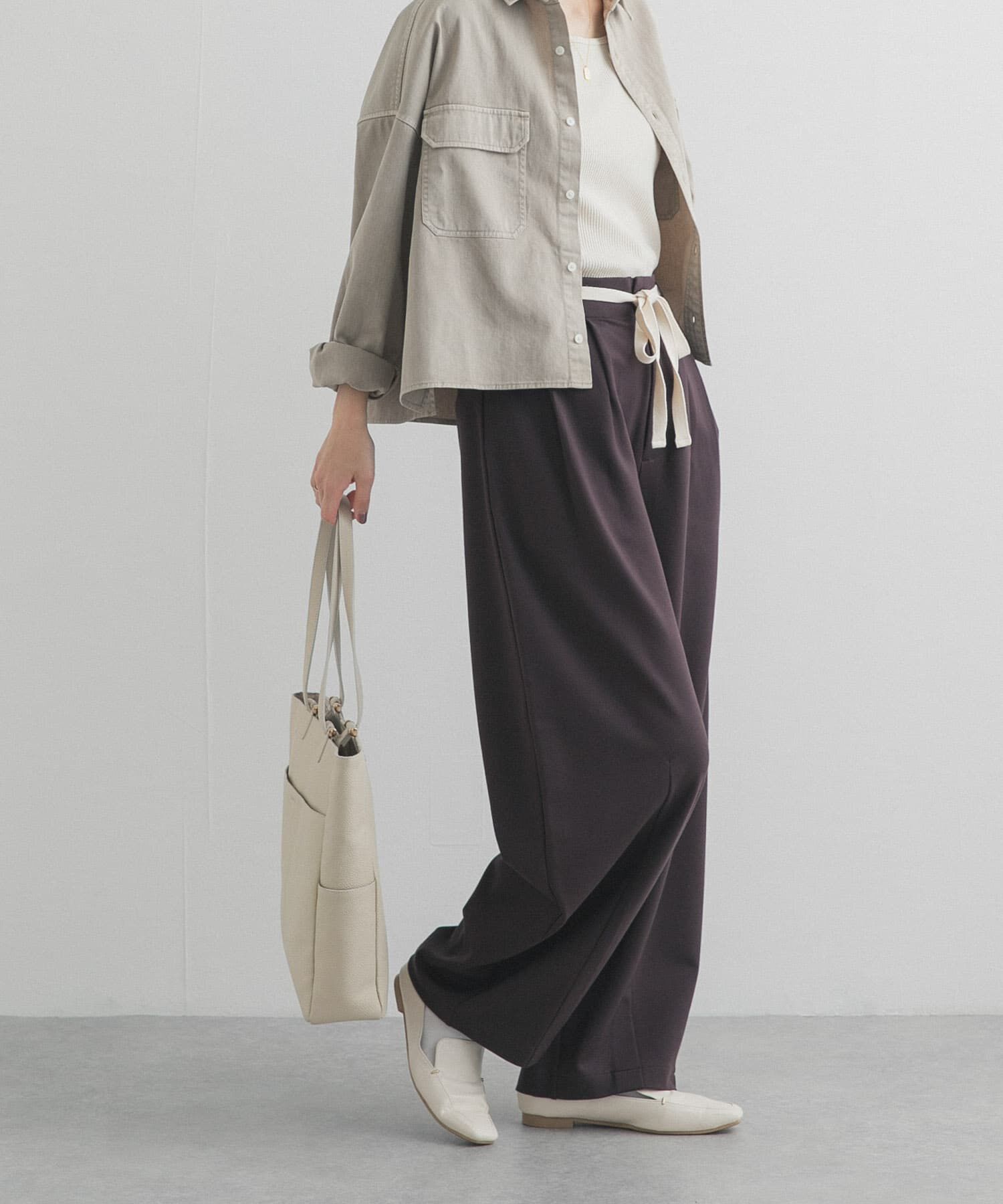 URBAN RESEARCH DOORS「ウエストリボンカットカーブパンツ」|その他|