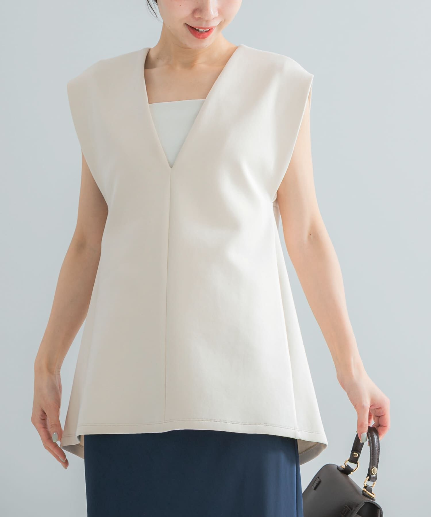 URBAN RESEARCH ROSSO「Vネックポンチベスト」|ベスト・ジレ|