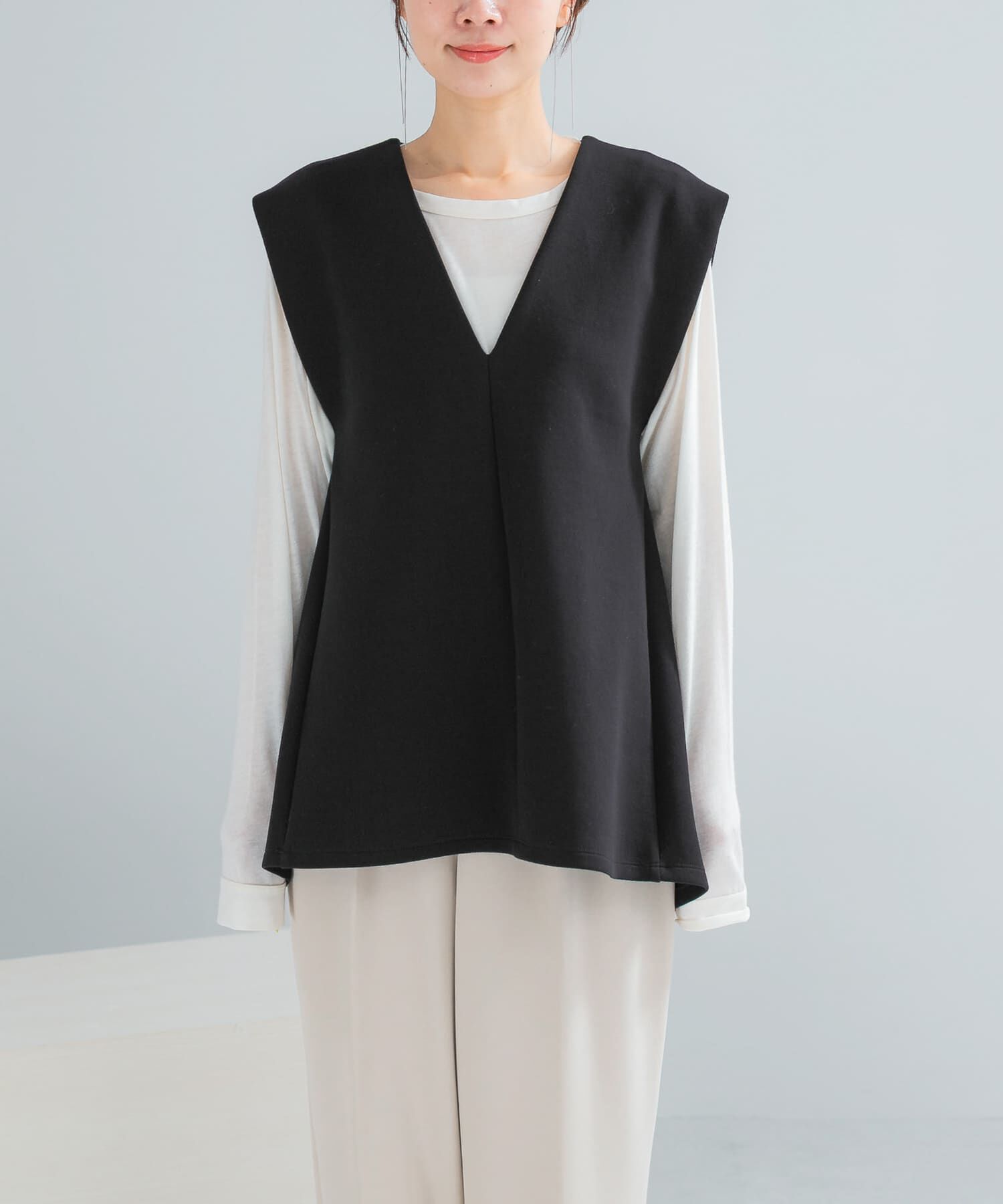 URBAN RESEARCH ROSSO「Vネックポンチベスト」|ベスト・ジレ|