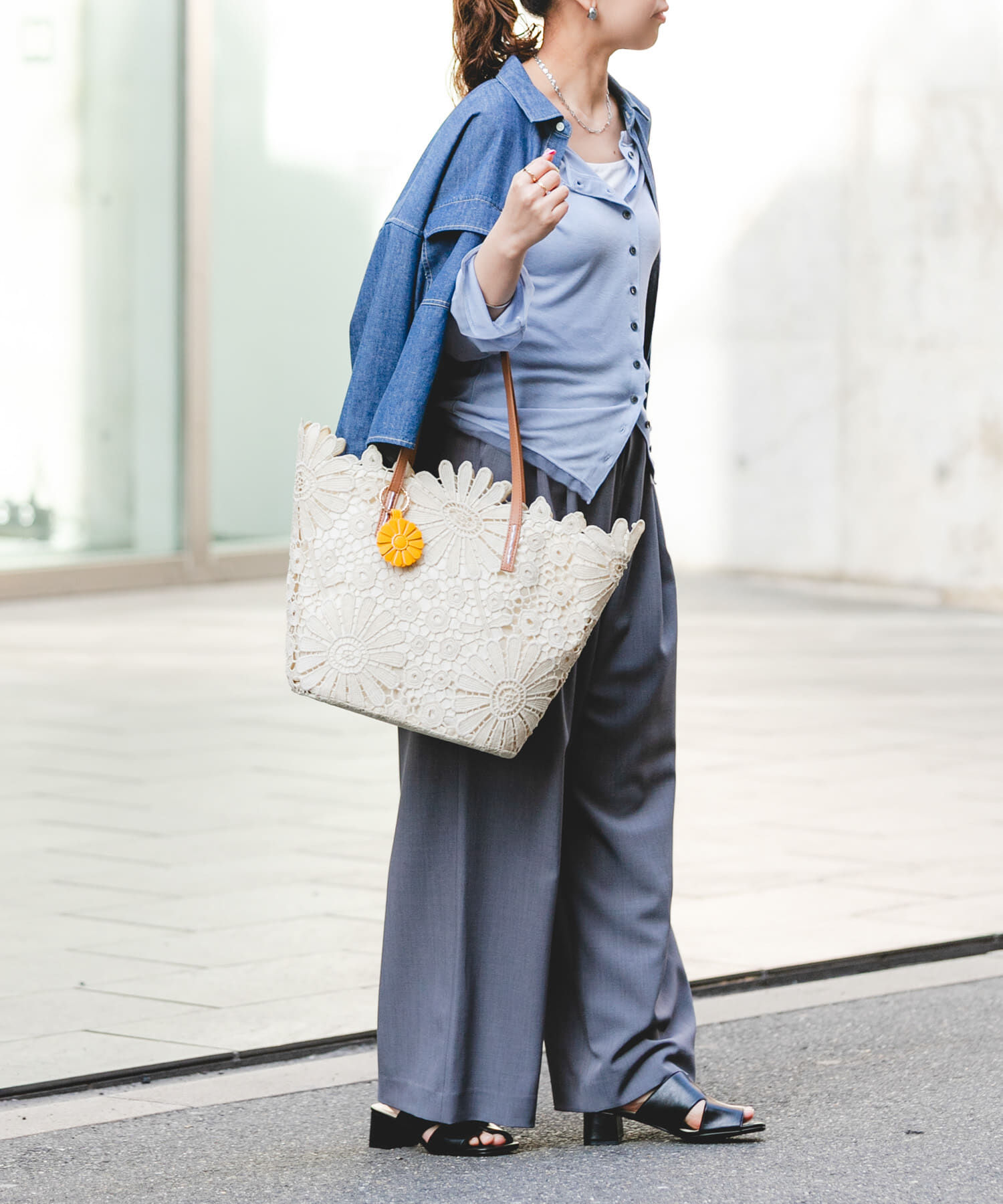 RODE SKO「フラワーチャームトートバッグ」|トートバッグ|