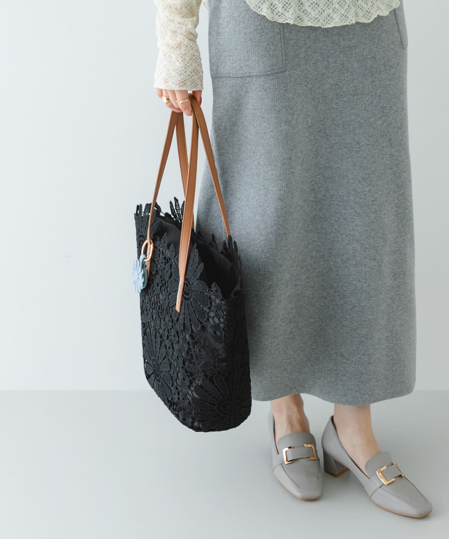 RODE SKO「フラワーチャームトートバッグ」|トートバッグ|