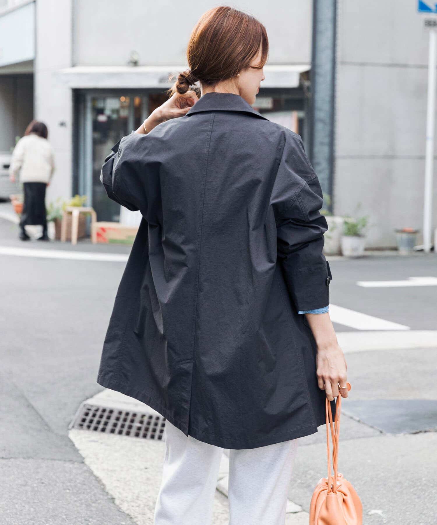 URBAN RESEARCH DOORS「『撥水』スタンドミドルコート」|ステンカラーコート|