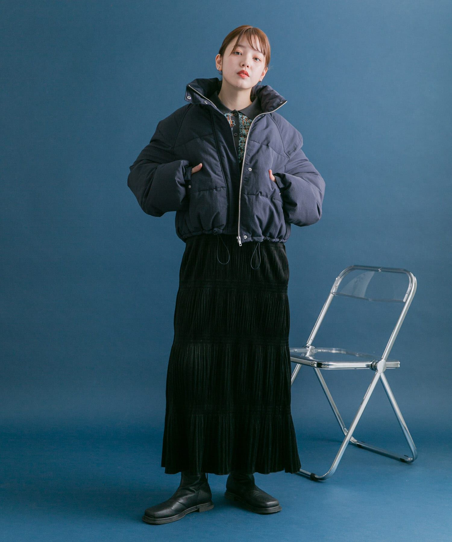  「マジョリカプリーツキャミワンピース」|ワンピース|