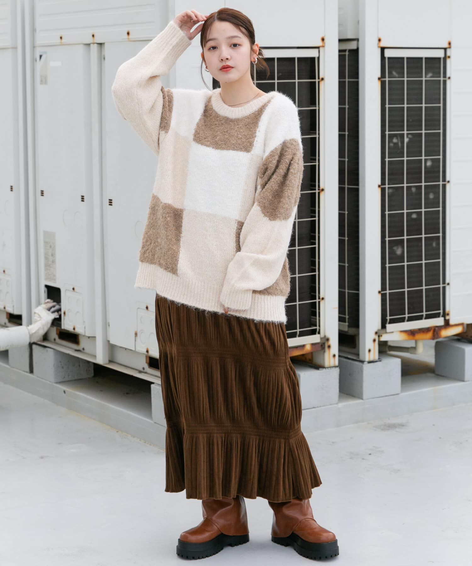  「マジョリカプリーツキャミワンピース」|ワンピース|