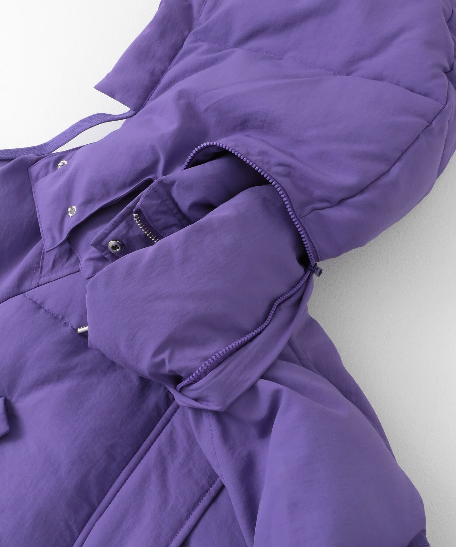  「ショート中綿フードジャケット」|ダウン|