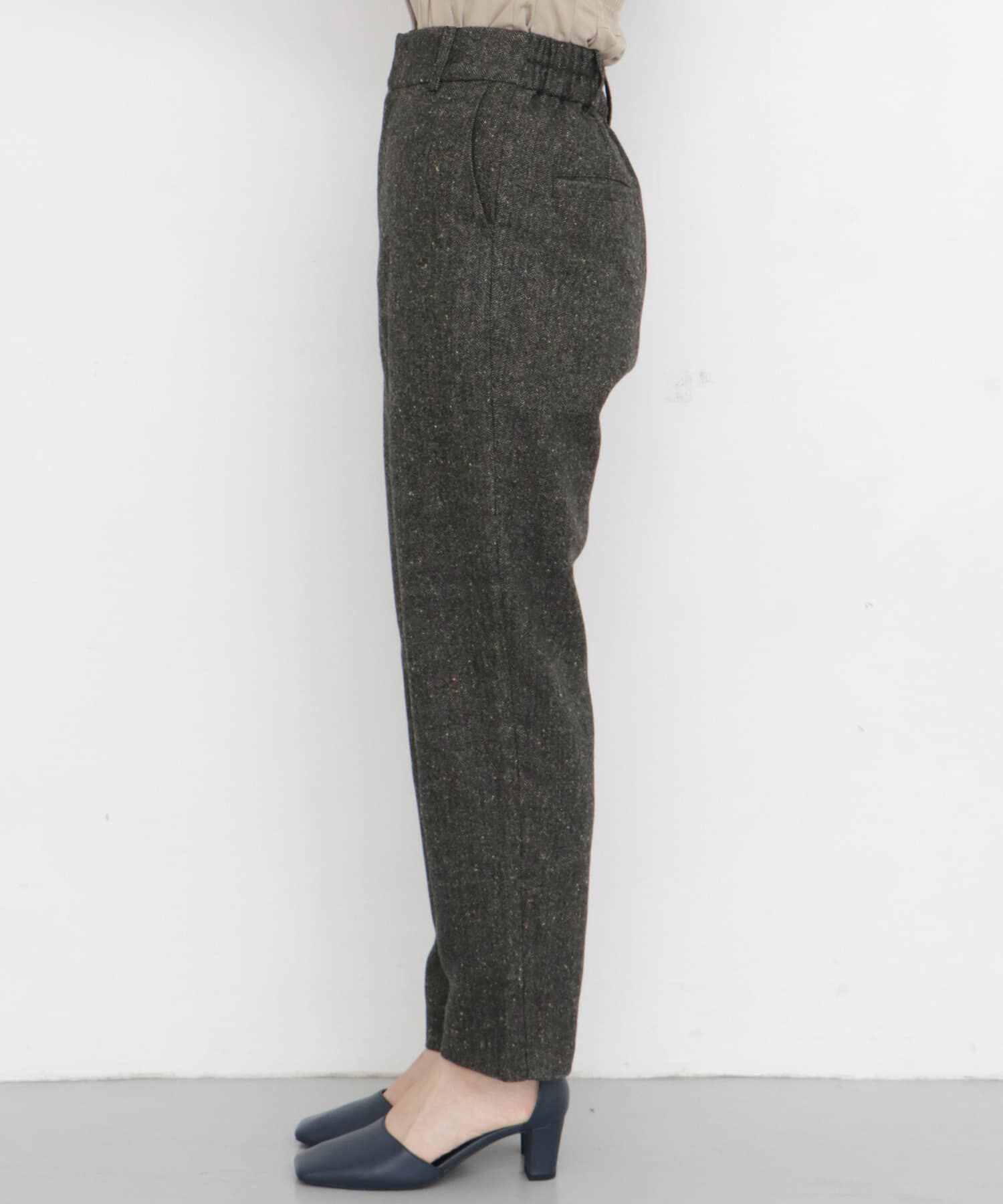  「カラーネップテーパードパンツ」|その他|