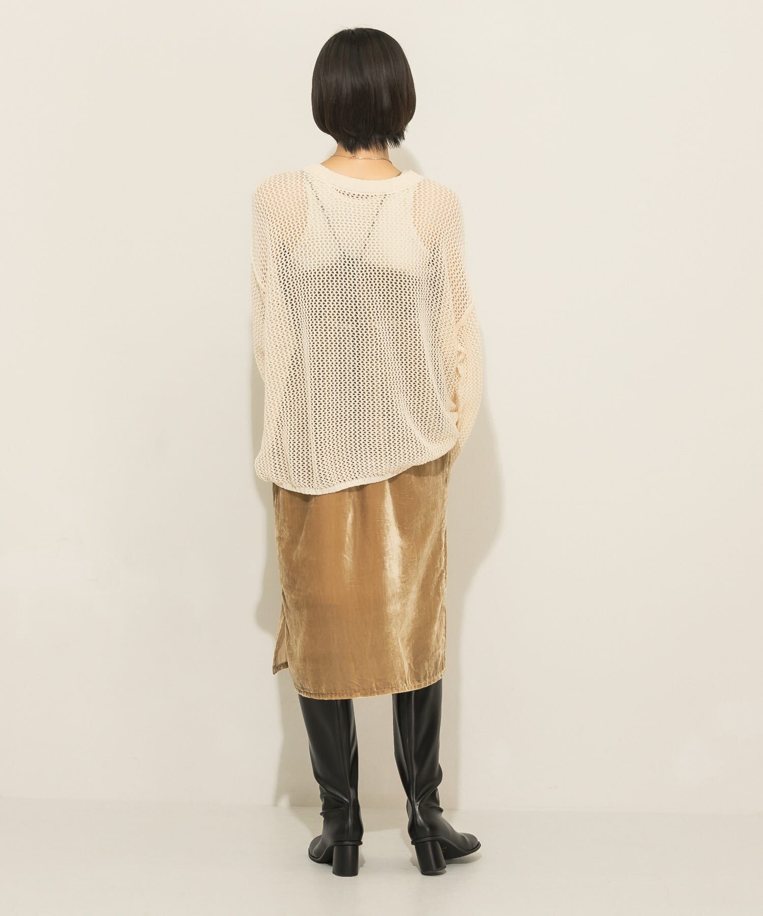  「ベロアキャミワンピース」|ワンピース|