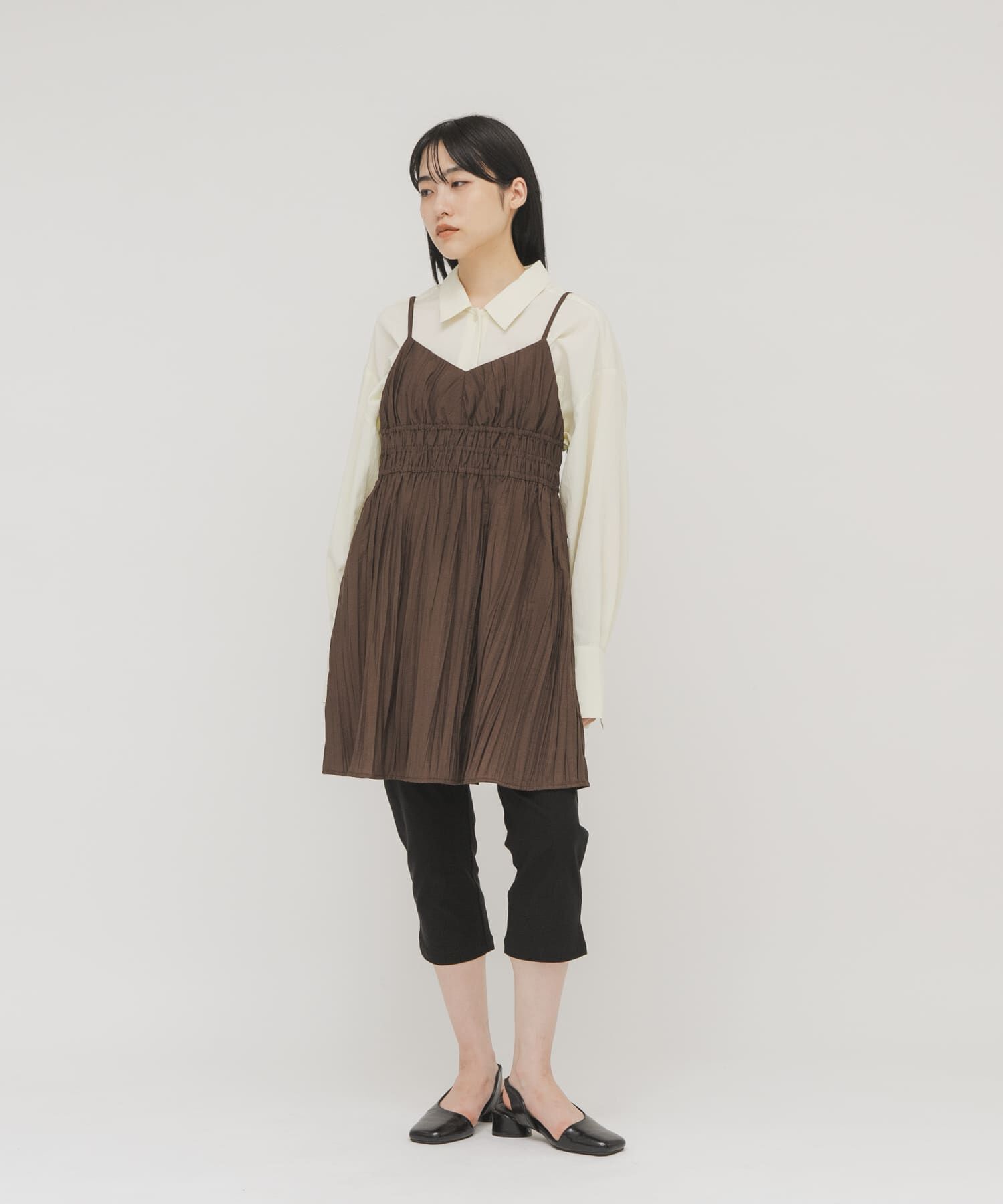  「リンクルミニキャミワンピース」|ワンピース|