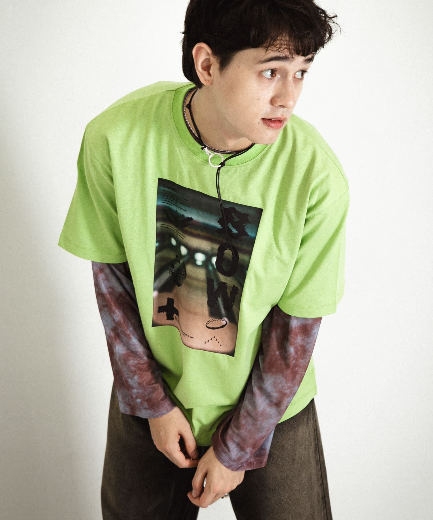 SENSE OF PLACE by URBAN RESEARCH「フォトグラフィックTシャツ B」|Tシャツ・カットソー|グリーン