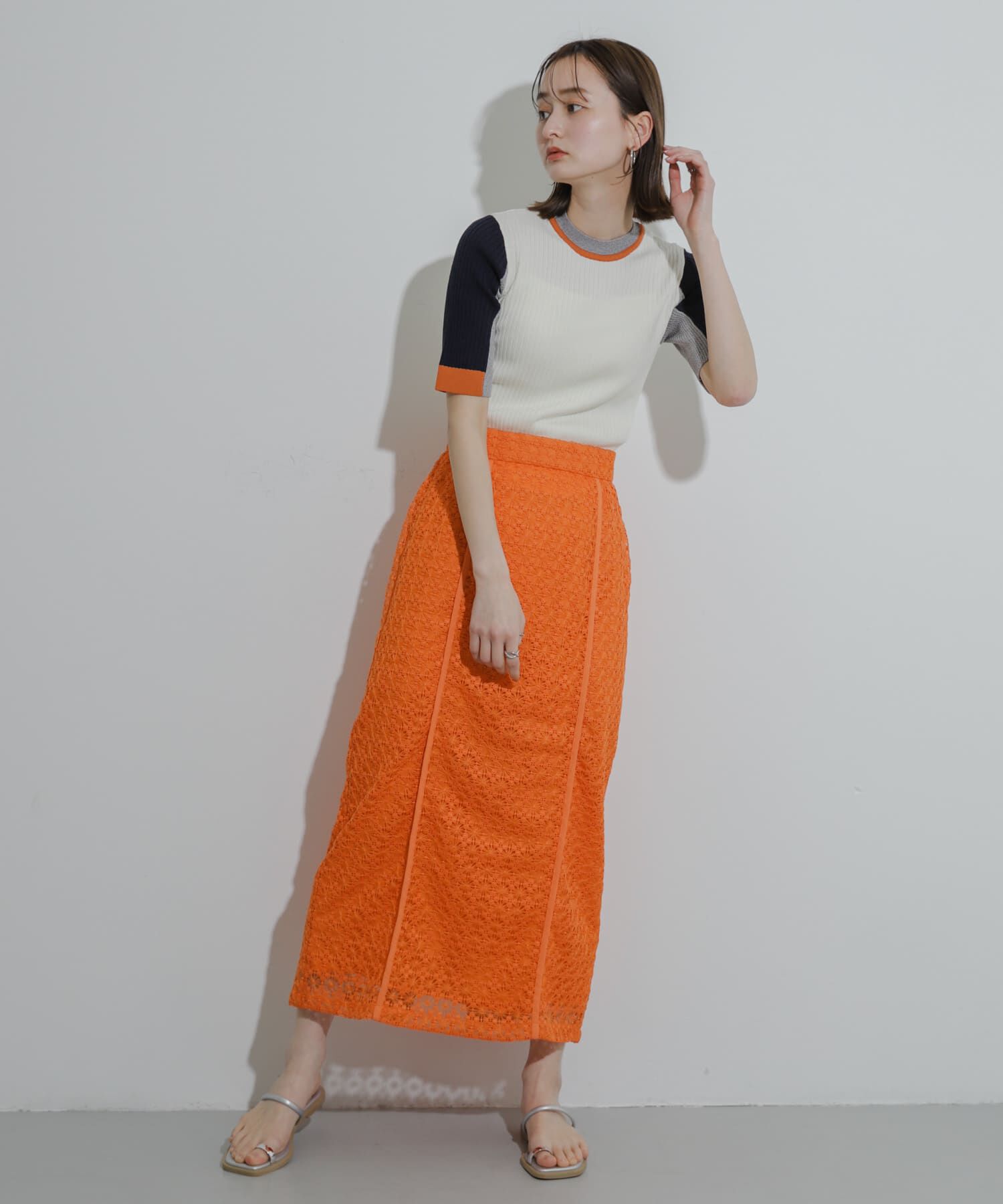 SENSE OF PLACE by URBAN RESEARCH「パイピングレーススカート」|スカート|