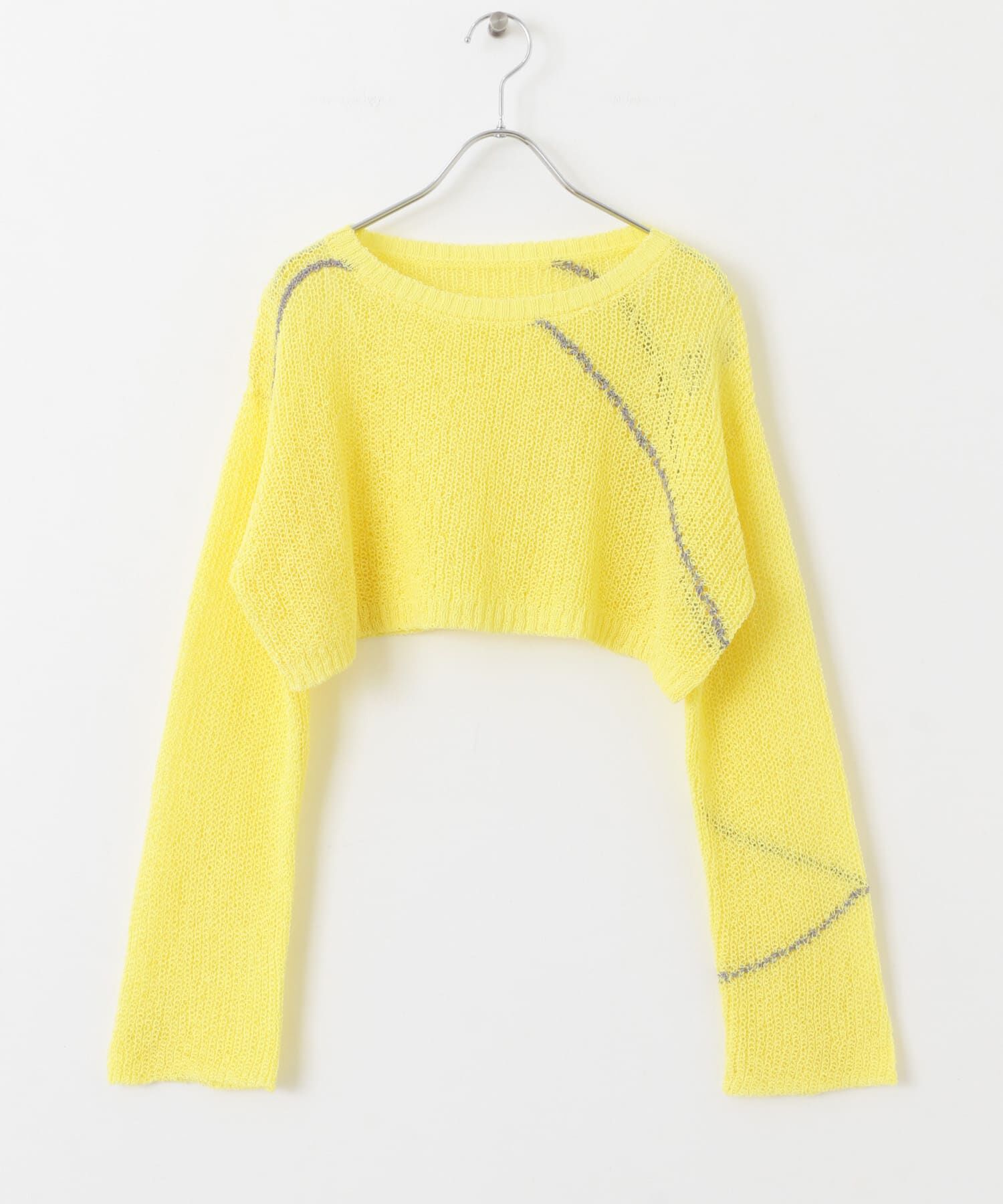 SENSE OF PLACE by URBAN RESEARCH「メッシュクロップドステッチセーター」|ニット・セーター|