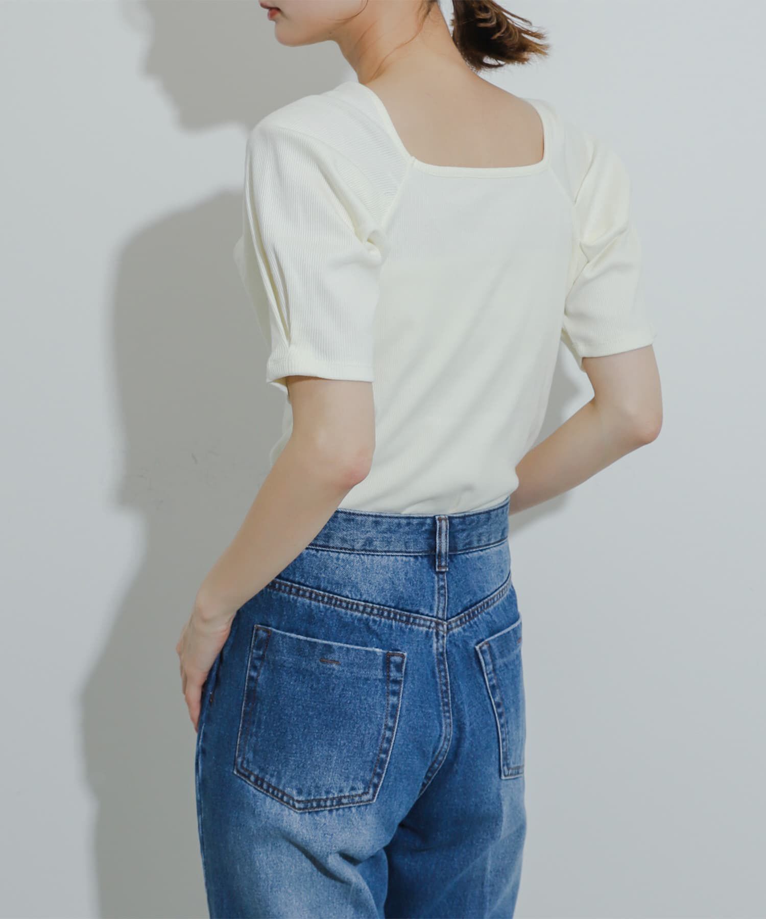 SENSE OF PLACE by URBAN RESEARCH「タックボリュームスリーブカットソー」|Tシャツ・カットソー|