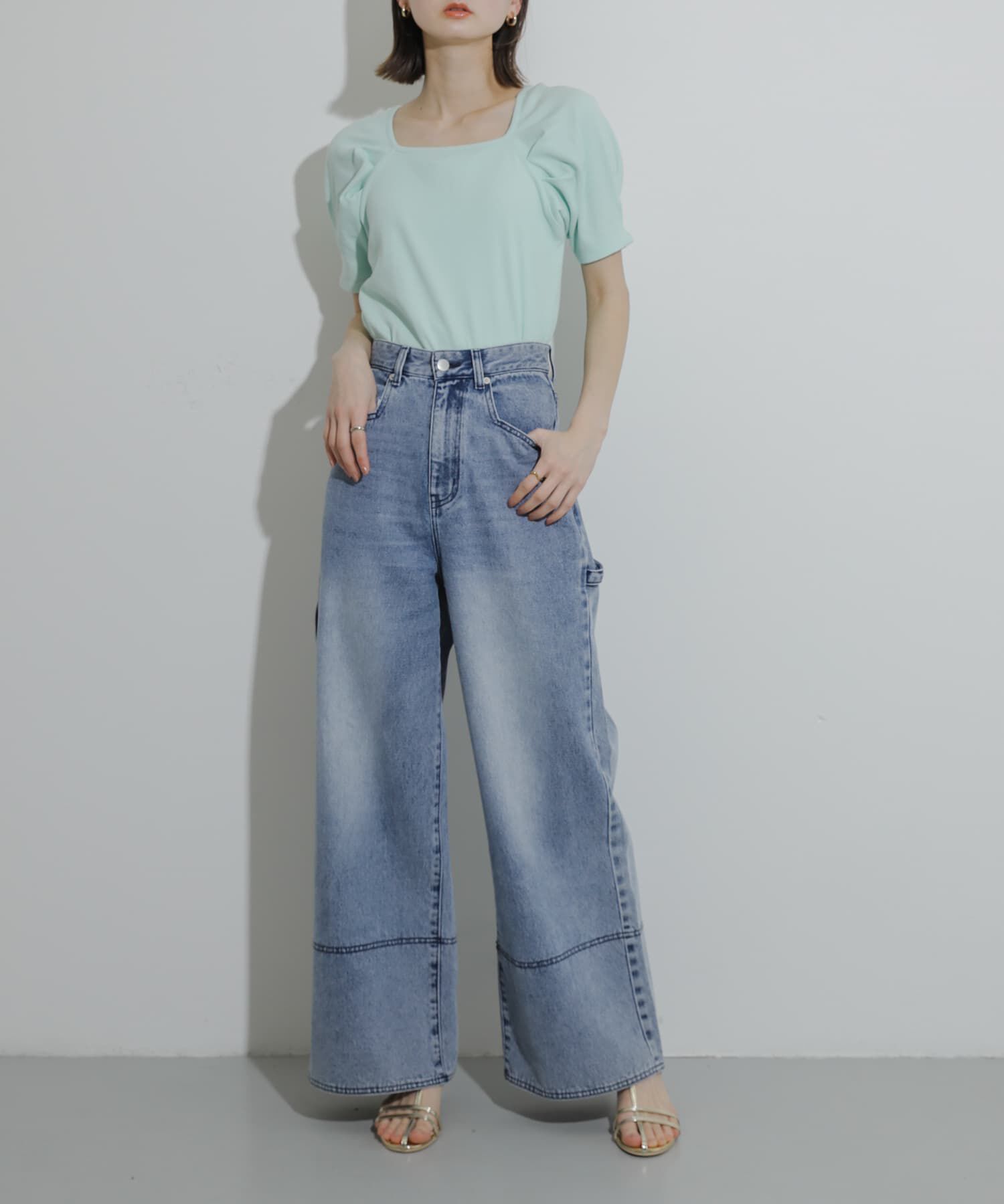 SENSE OF PLACE by URBAN RESEARCH「タックボリュームスリーブカットソー」|Tシャツ・カットソー|