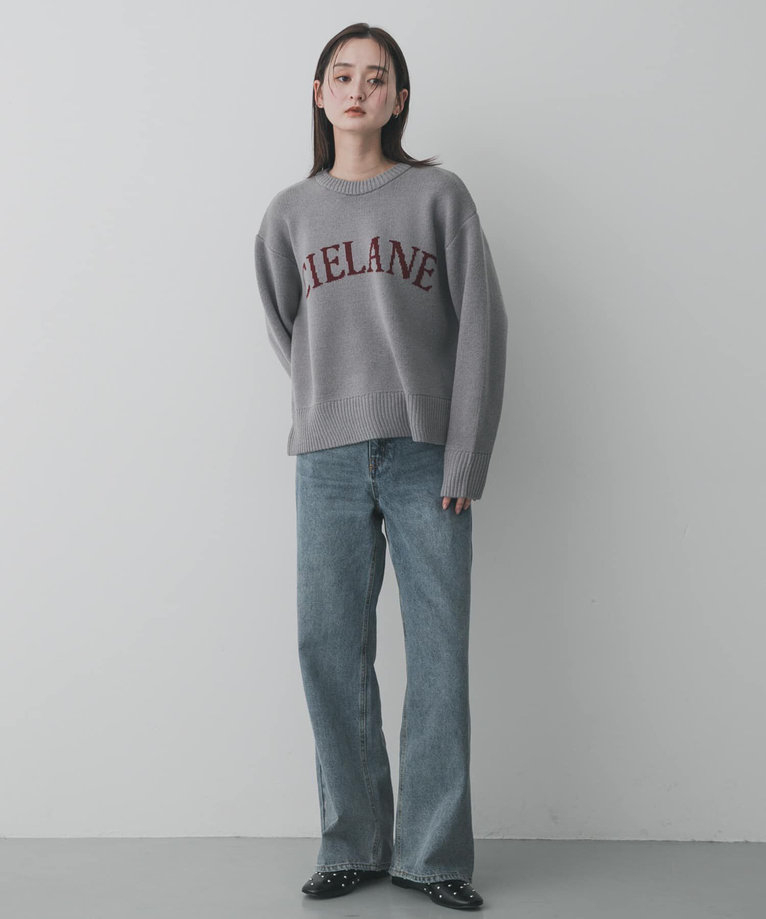 SENSE OF PLACE by URBAN RESEARCH「『洗濯可』ジャガードロゴニット」|ニット・セーター|