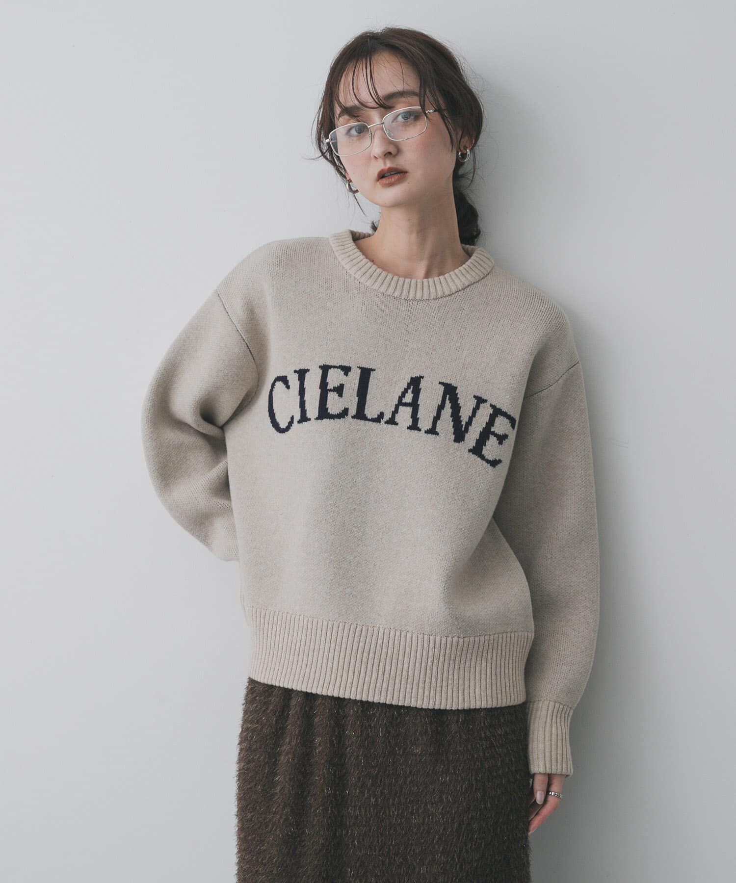 SENSE OF PLACE by URBAN RESEARCH「『洗濯可』ジャガードロゴニット」|ニット・セーター|ベージュ