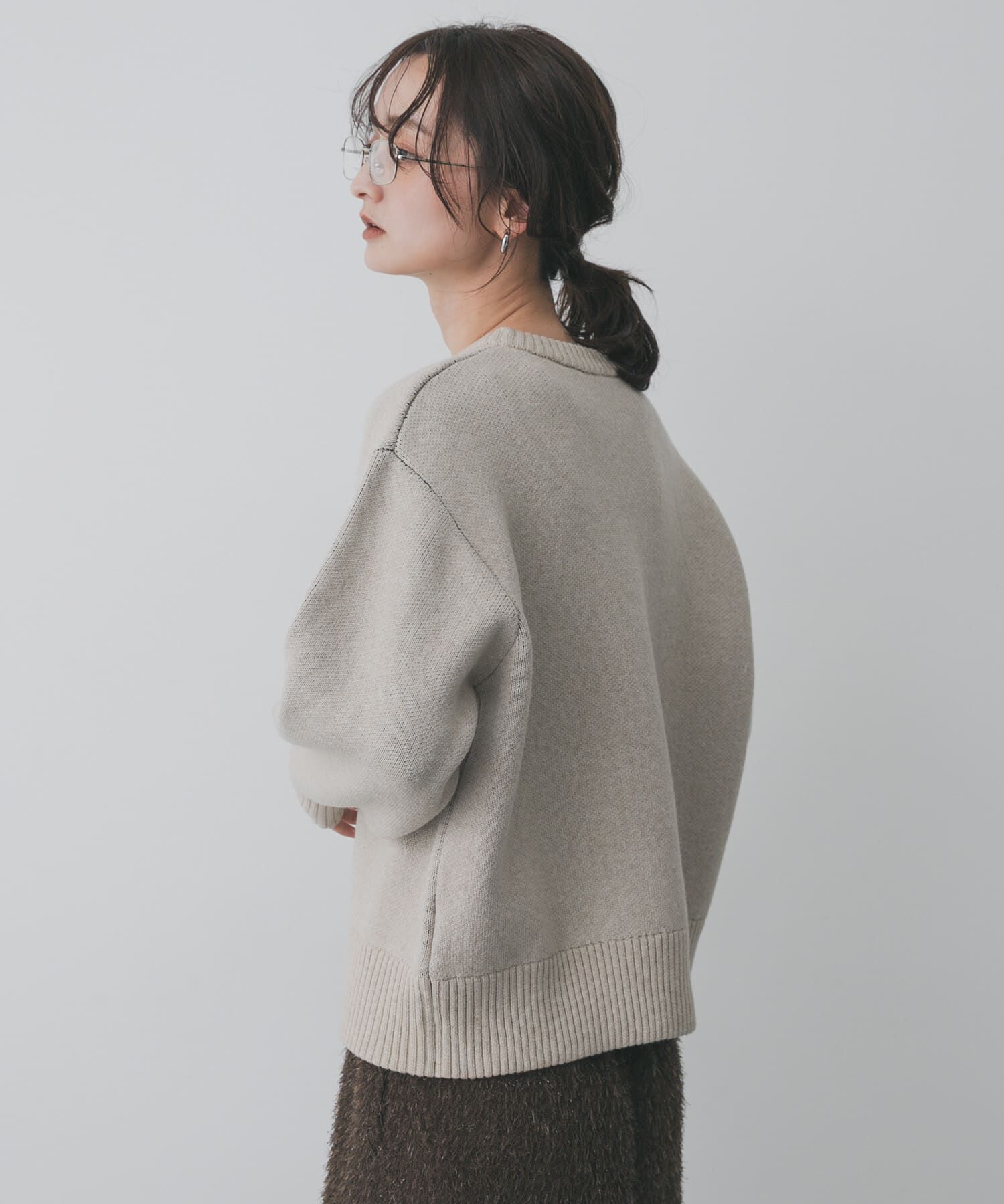 SENSE OF PLACE by URBAN RESEARCH「『洗濯可』ジャガードロゴニット」|ニット・セーター|