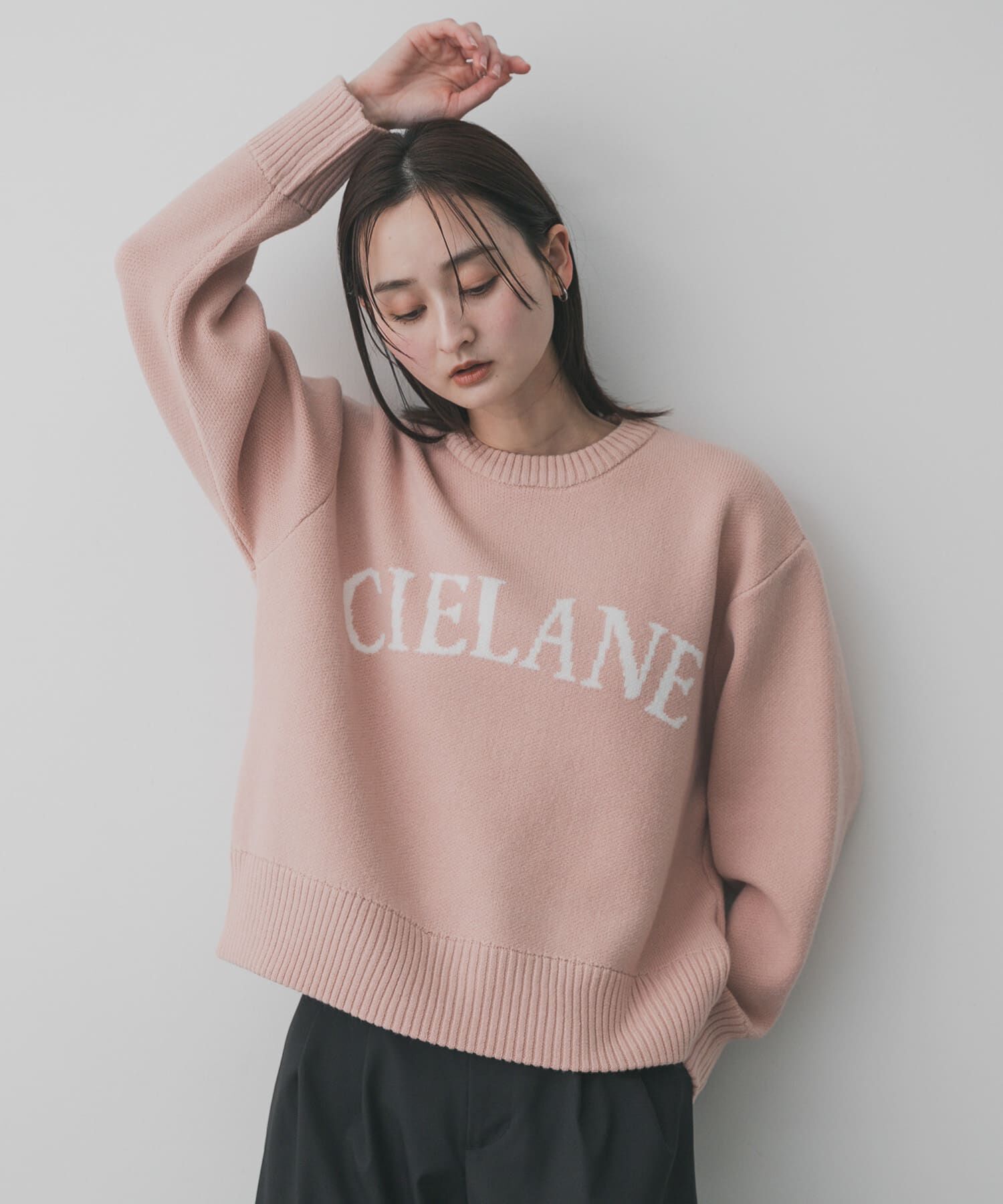 SENSE OF PLACE by URBAN RESEARCH「『洗濯可』ジャガードロゴニット」|ニット・セーター|