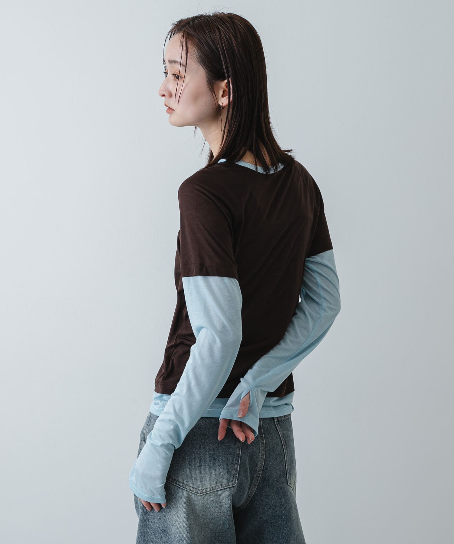 SENSE OF PLACE by URBAN RESEARCH「ハイショクレイヤードコンパクトトップ」|Tシャツ・カットソー|