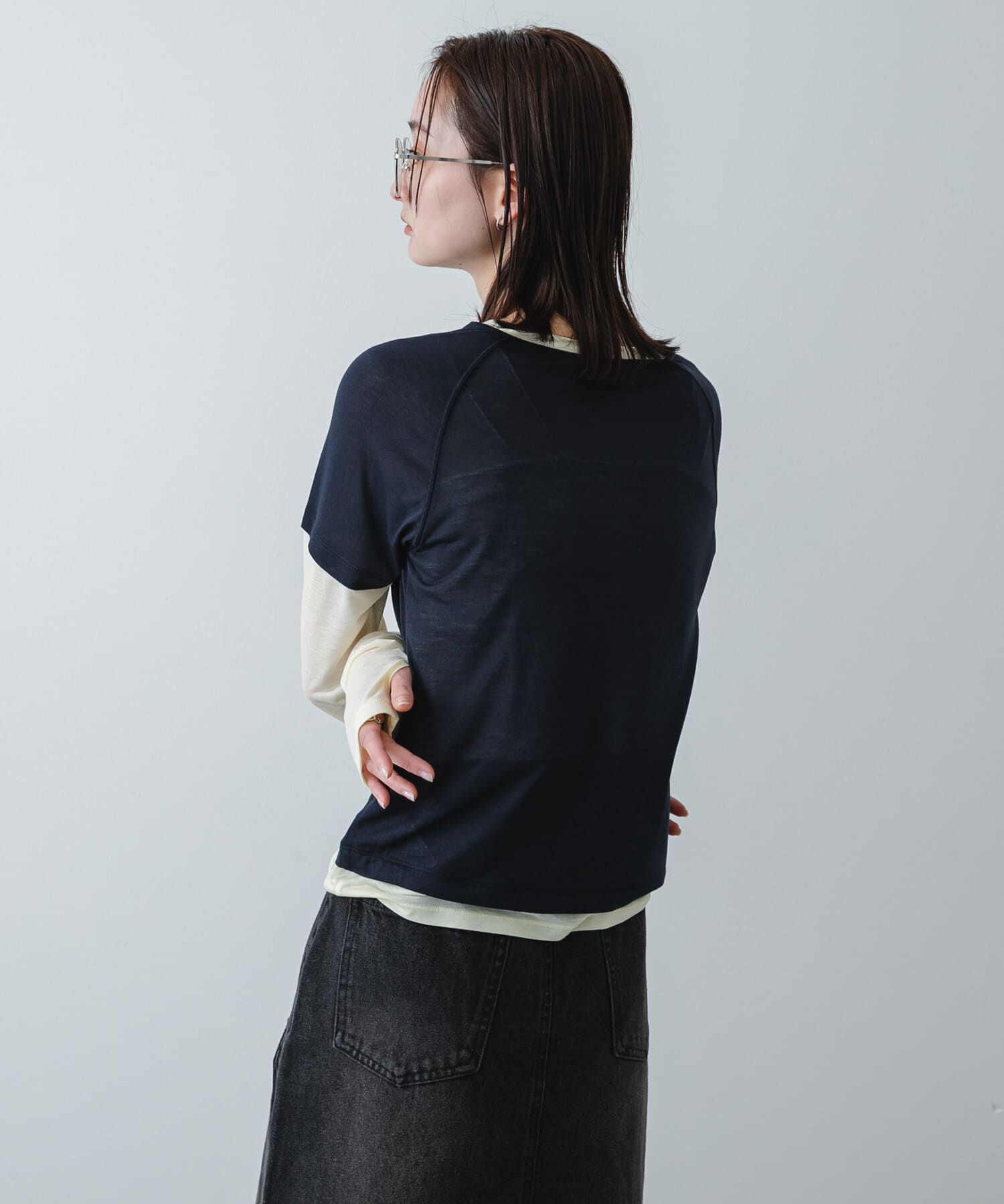 SENSE OF PLACE by URBAN RESEARCH「ハイショクレイヤードコンパクトトップ」|Tシャツ・カットソー|