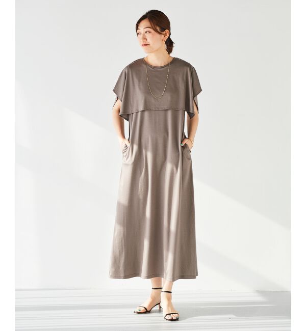 le.coeur blanc「ケープツキワンピース」|ワンピース|モカ