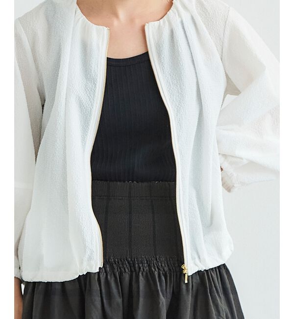  「《手洗い可能》カラミタンブラーランタンスリーブブルゾン」|ブルゾン・スタジャン|