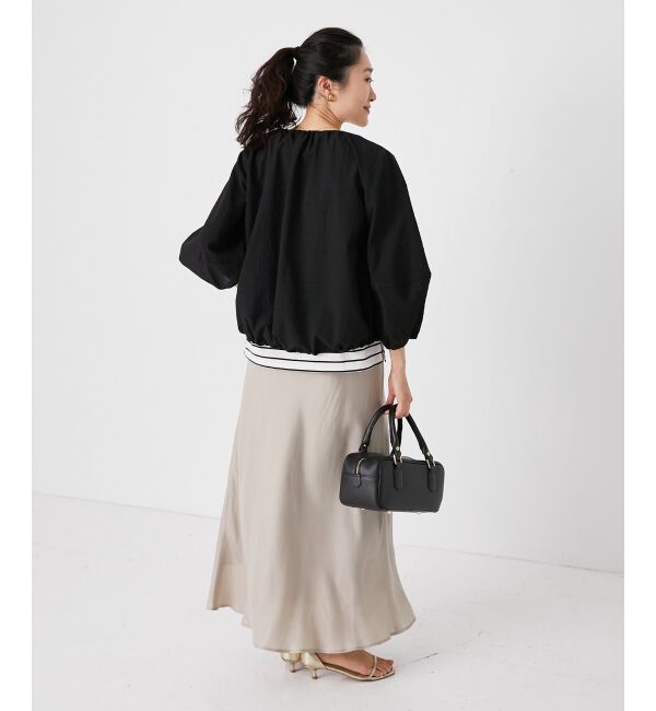  「《手洗い可能》カラミタンブラーランタンスリーブブルゾン」|ブルゾン・スタジャン|