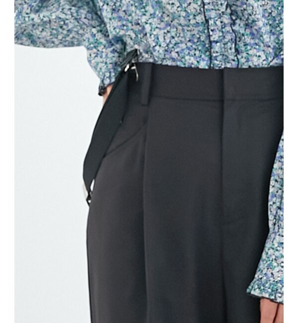 le.coeur blanc「サスペンダー付タックワイドパンツ」|その他|