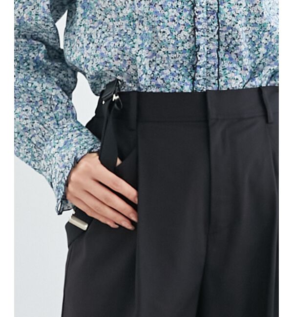 le.coeur blanc「サスペンダー付タックワイドパンツ」|その他|