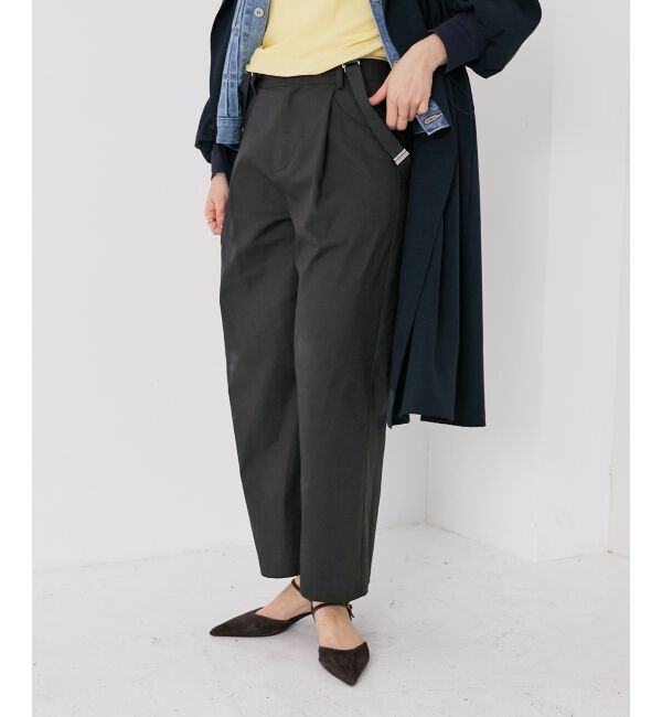 le.coeur blanc「サスペンダー付タックワイドパンツ」|その他|