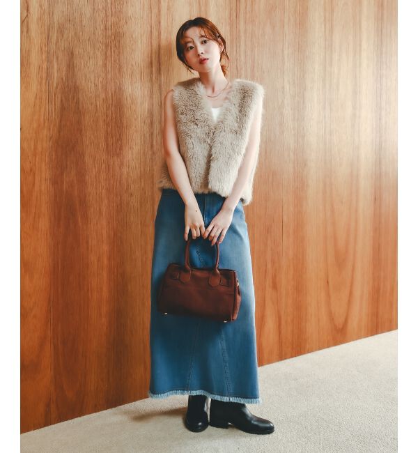  「スエードスクエアトート」|トートバッグ|