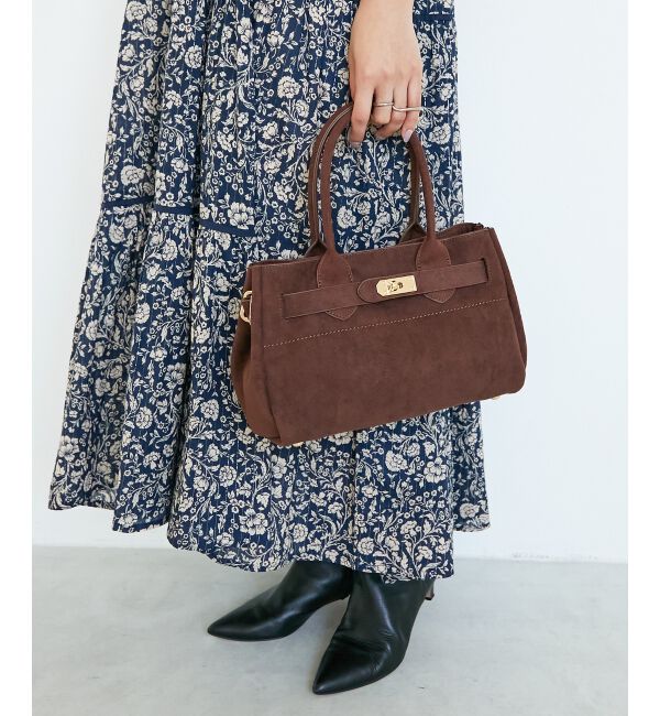  「スエードスクエアトート」|トートバッグ|