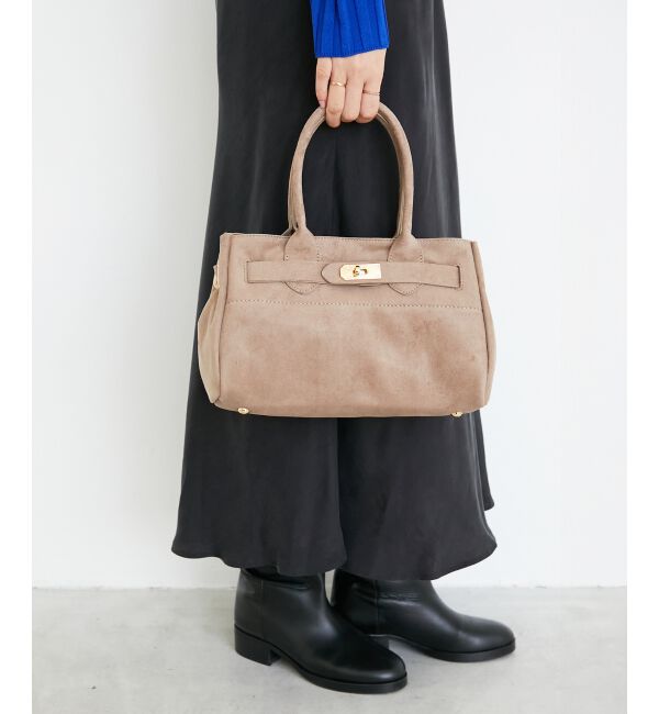  「スエードスクエアトート」|トートバッグ|