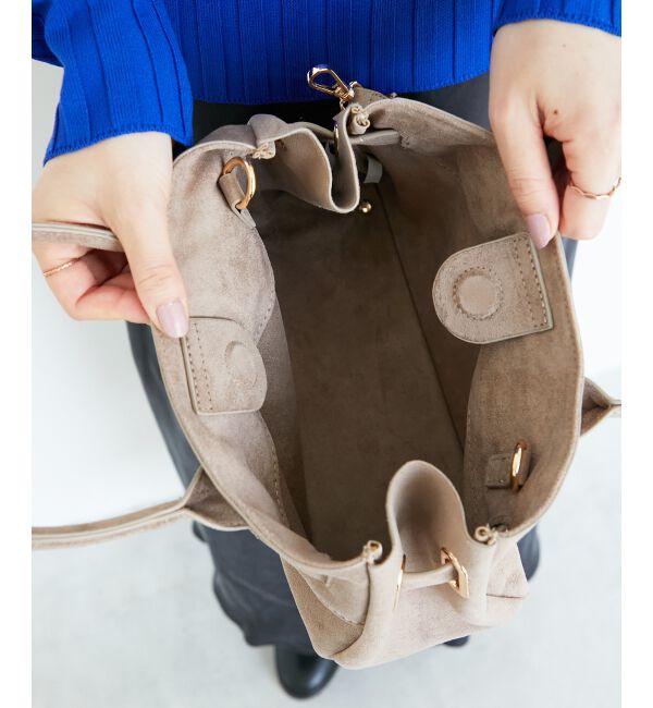  「スエードスクエアトート」|トートバッグ|