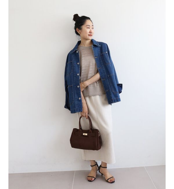  「リネンライクメッシュニットプルオーバー」|ニット・セーター|